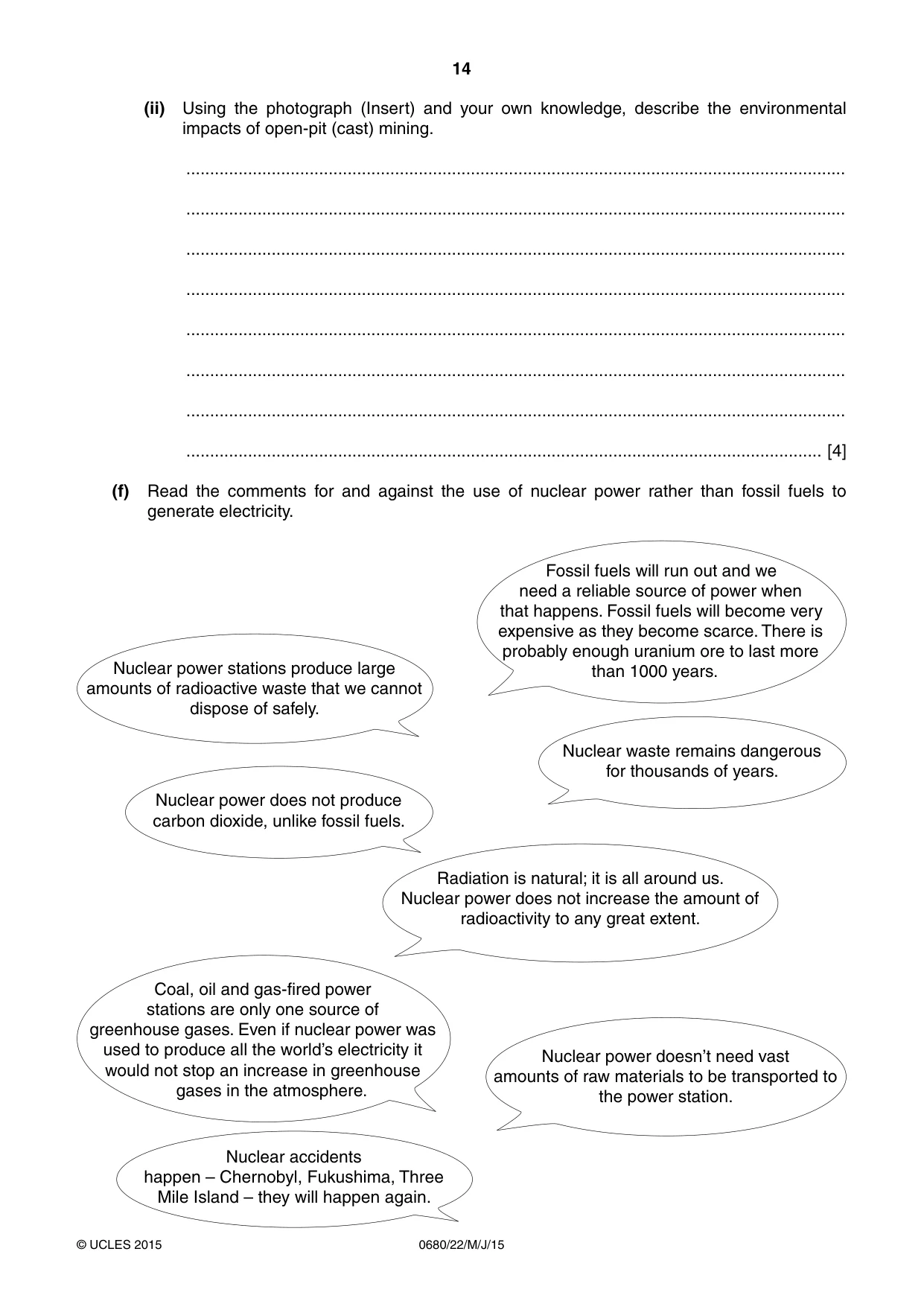 Cambridge IGCSE Environmental Management 0680 2015 May/June Paper 2 · Variant 2 question paper, page 14 of 16