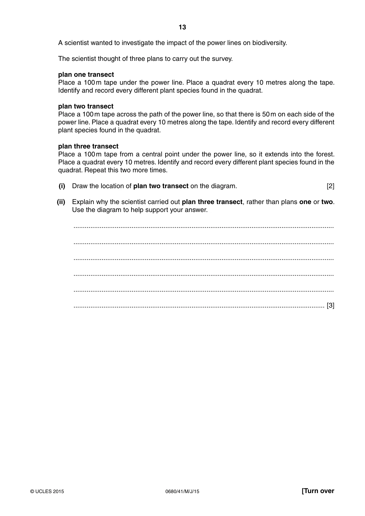 Cambridge IGCSE Environmental Management 0680 2015 May/June Paper 4 · Variant 1 question paper, page 13 of 20