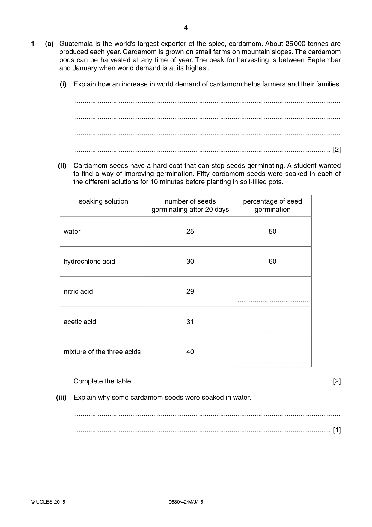 Cambridge IGCSE Environmental Management 0680 2015 May/June Paper 4 · Variant 2 question paper, page 4 of 16