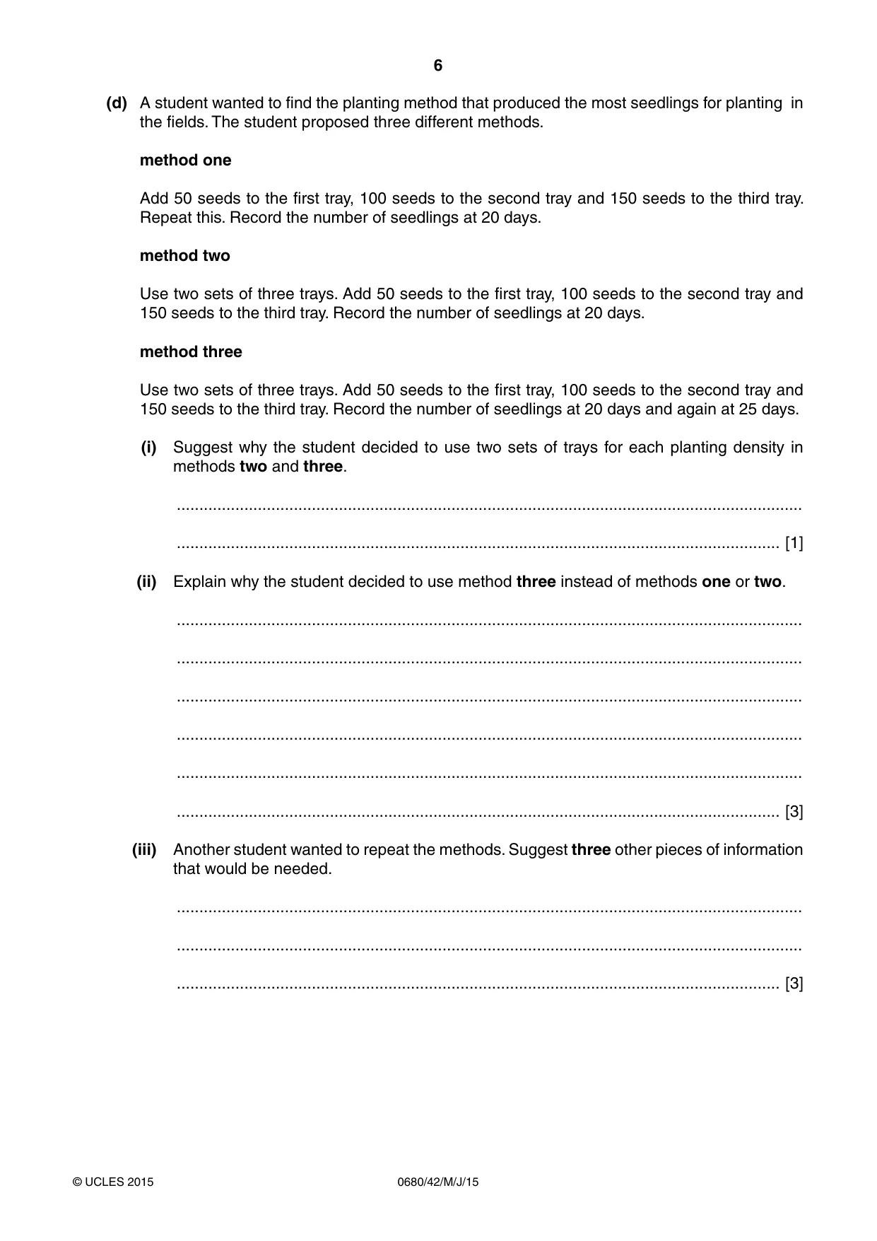 Cambridge IGCSE Environmental Management 0680 2015 May/June Paper 4 · Variant 2 question paper, page 6 of 16