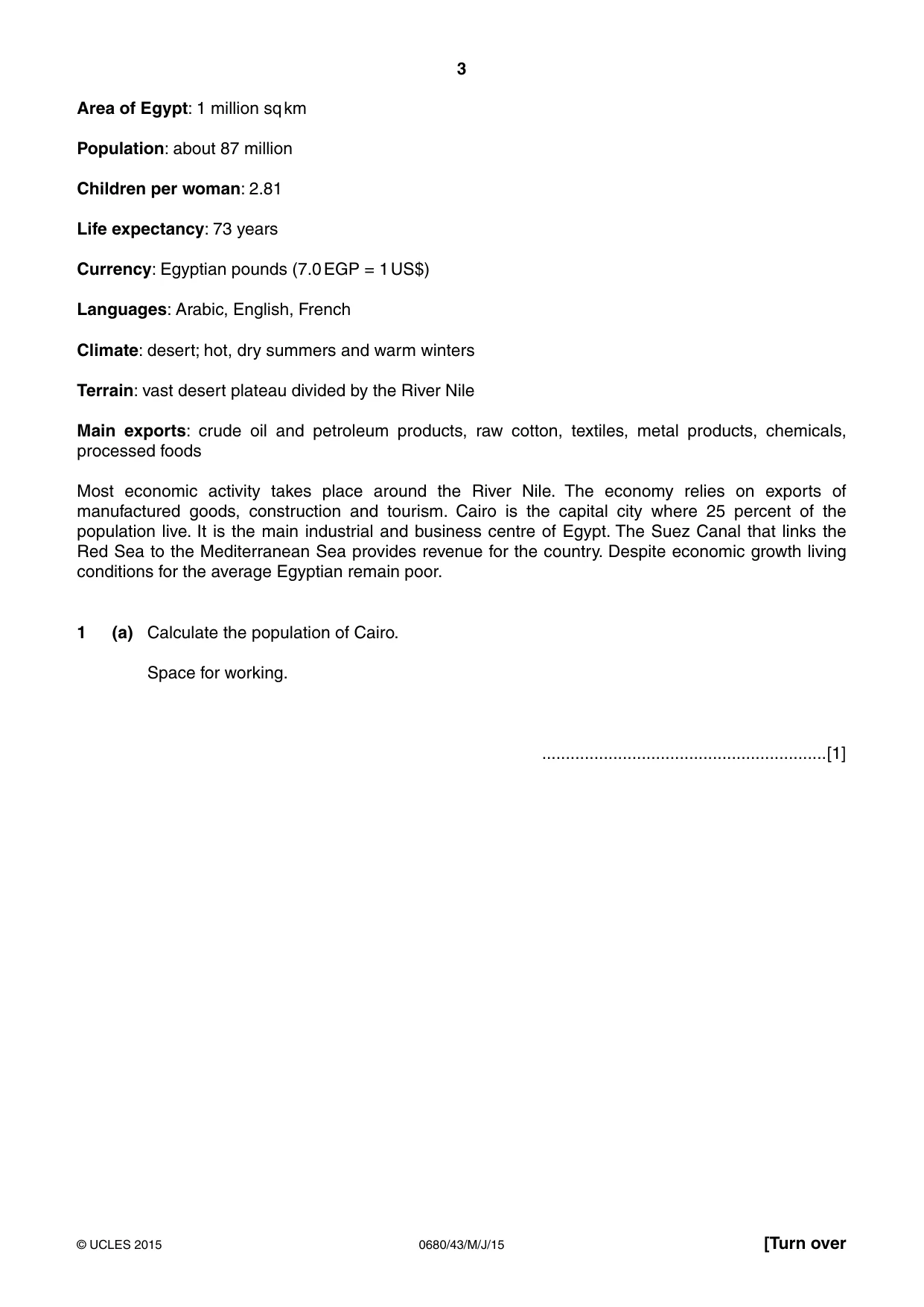 Cambridge IGCSE Environmental Management 0680 2015 May/June Paper 4 · Variant 3 question paper, page 3 of 16