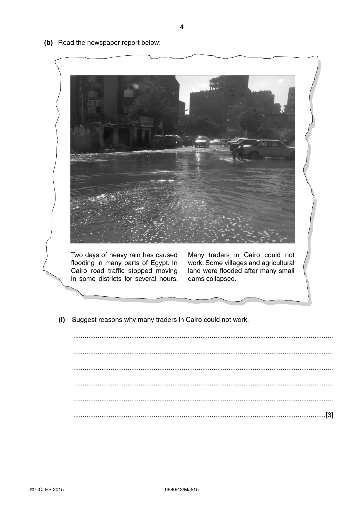 Cambridge IGCSE Environmental Management 0680 2015 May/June Paper 4 · Variant 3 question paper, page 4 of 16
