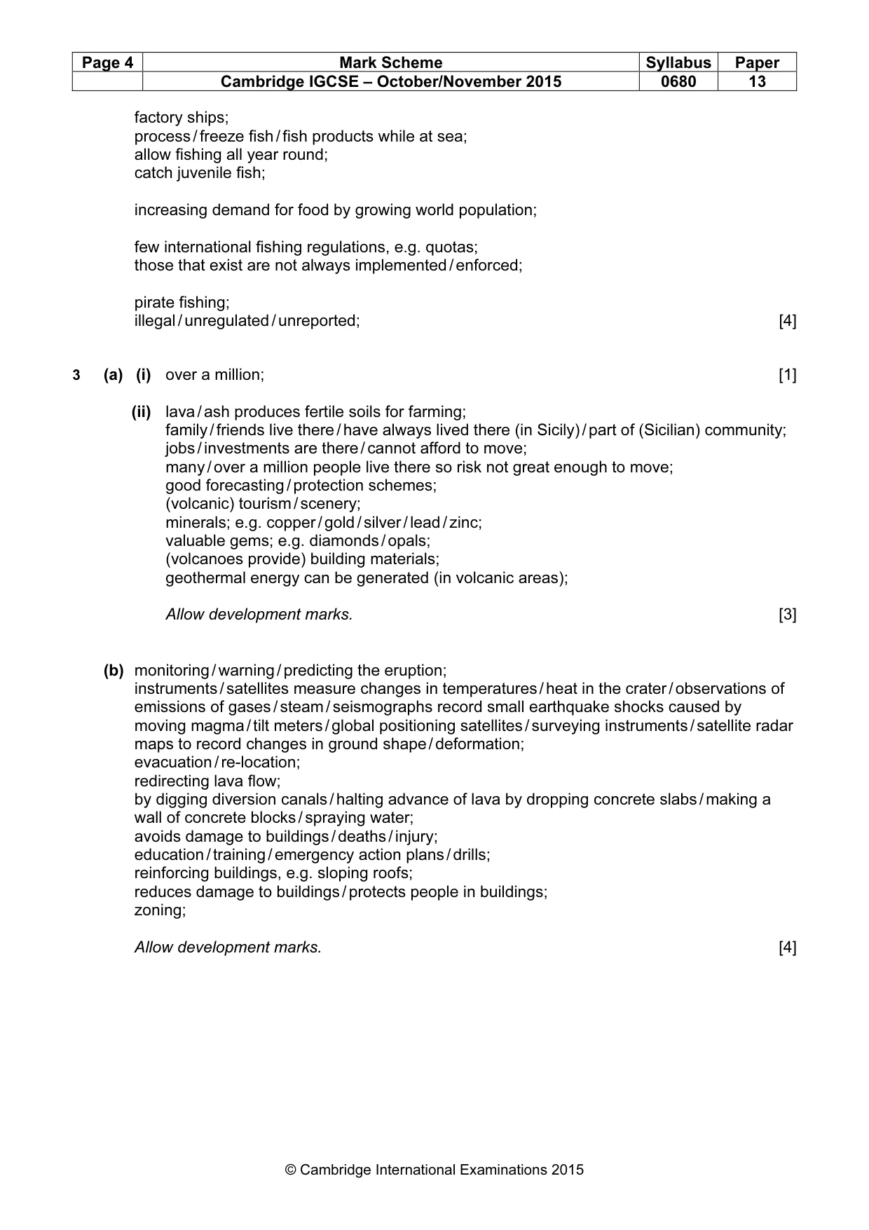 Mark scheme, page 4 of 7