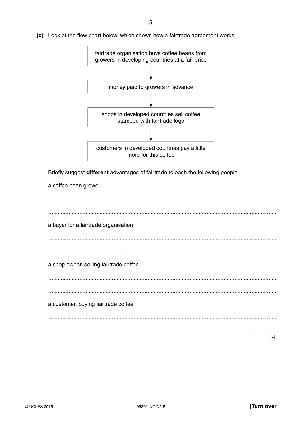 Cambridge IGCSE Environmental Management 0680 2015 Oct/Nov Paper 1 · Variant 1 question paper, page 5 of 16