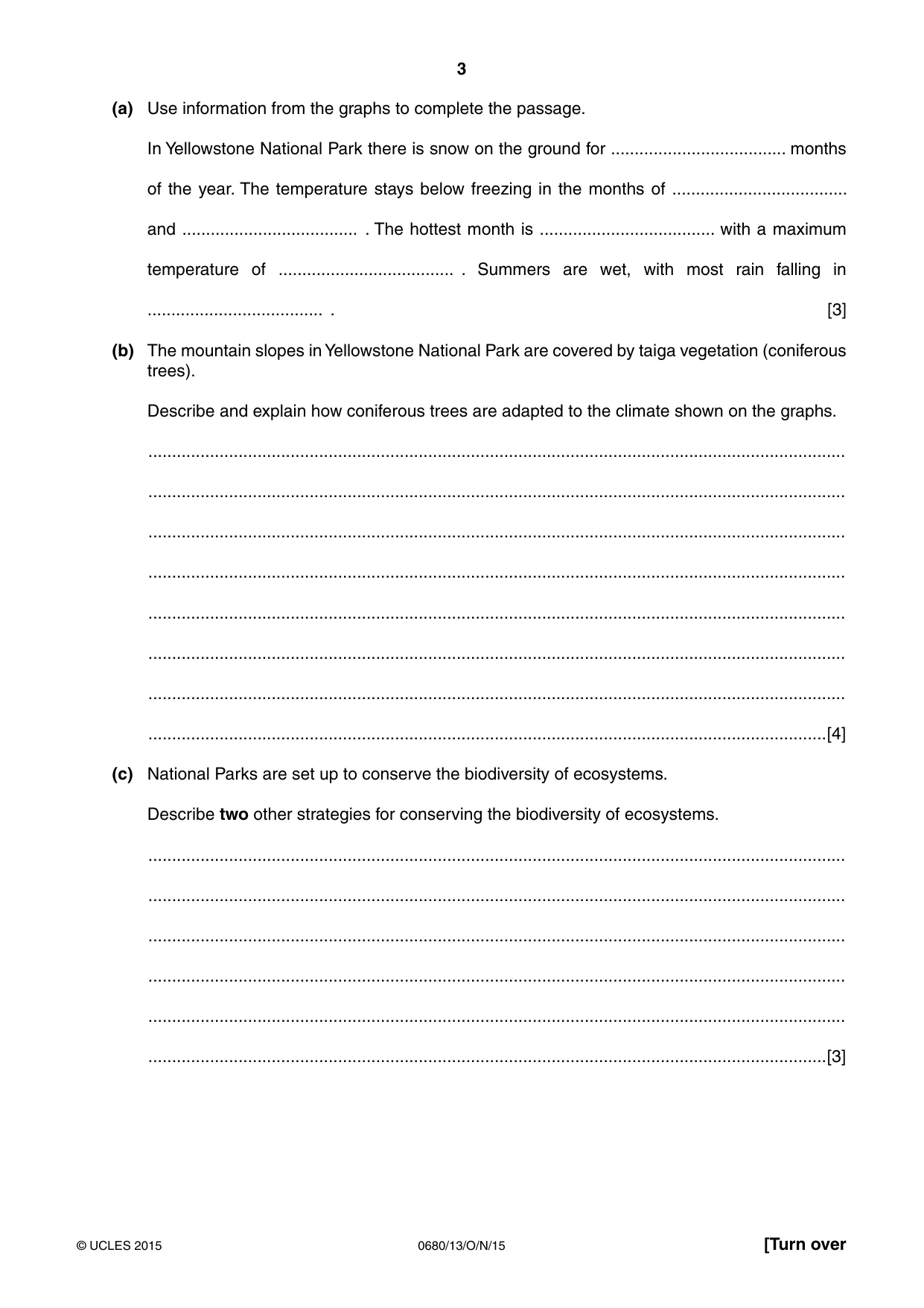 Cambridge IGCSE Environmental Management 0680 2015 Oct/Nov Paper 1 · Variant 3 question paper, page 3 of 16