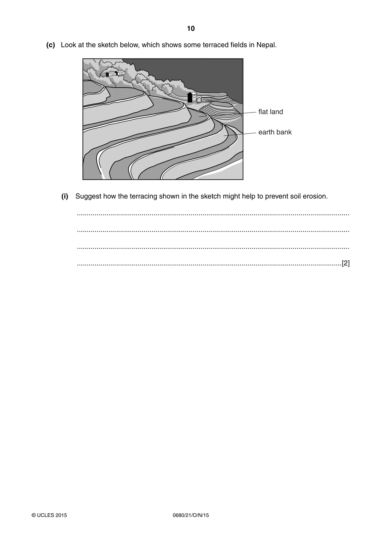 Cambridge IGCSE Environmental Management 0680 2015 Oct/Nov Paper 2 · Variant 1 question paper, page 10 of 16