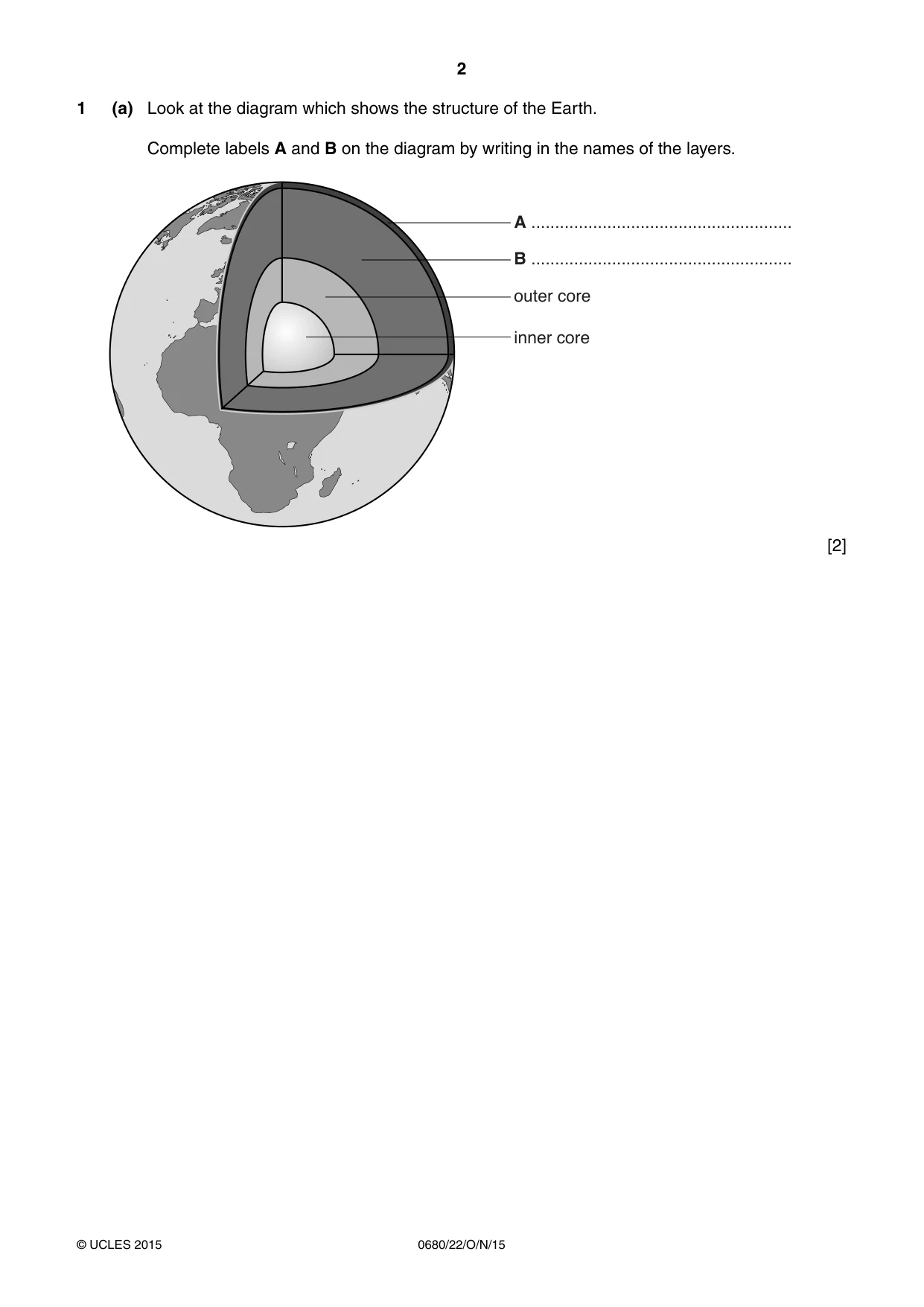 Cambridge IGCSE Environmental Management 0680 2015 Oct/Nov Paper 2 · Variant 2 question paper, page 2 of 16