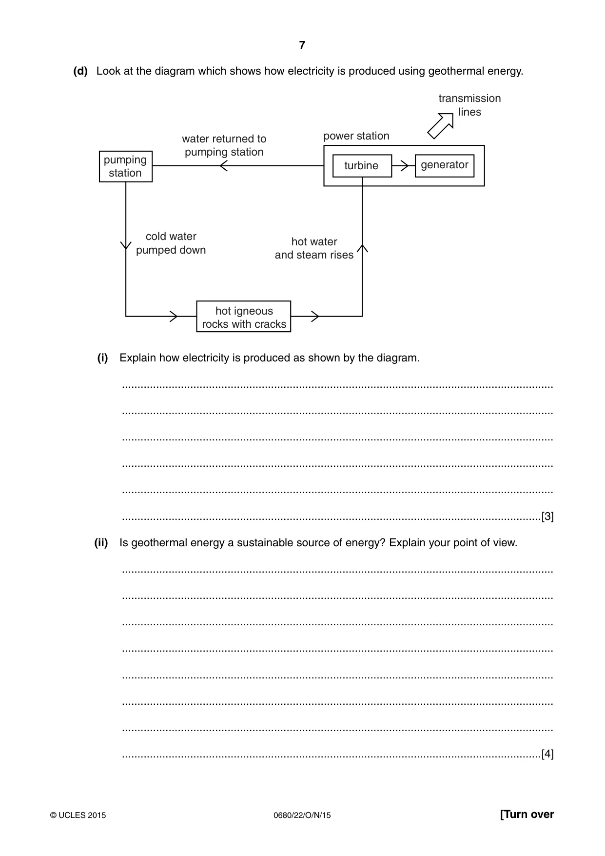 Cambridge IGCSE Environmental Management 0680 2015 Oct/Nov Paper 2 · Variant 2 question paper, page 7 of 16