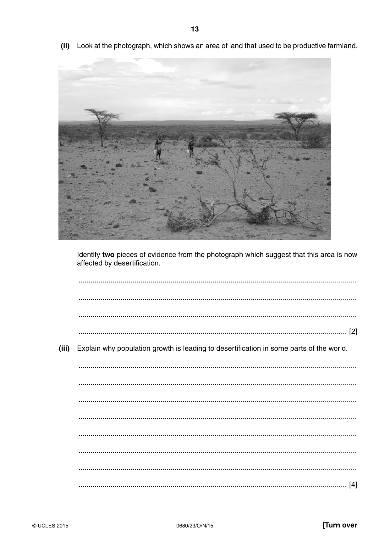 Cambridge IGCSE Environmental Management 0680 2015 Oct/Nov Paper 2 · Variant 3 question paper, page 13 of 16