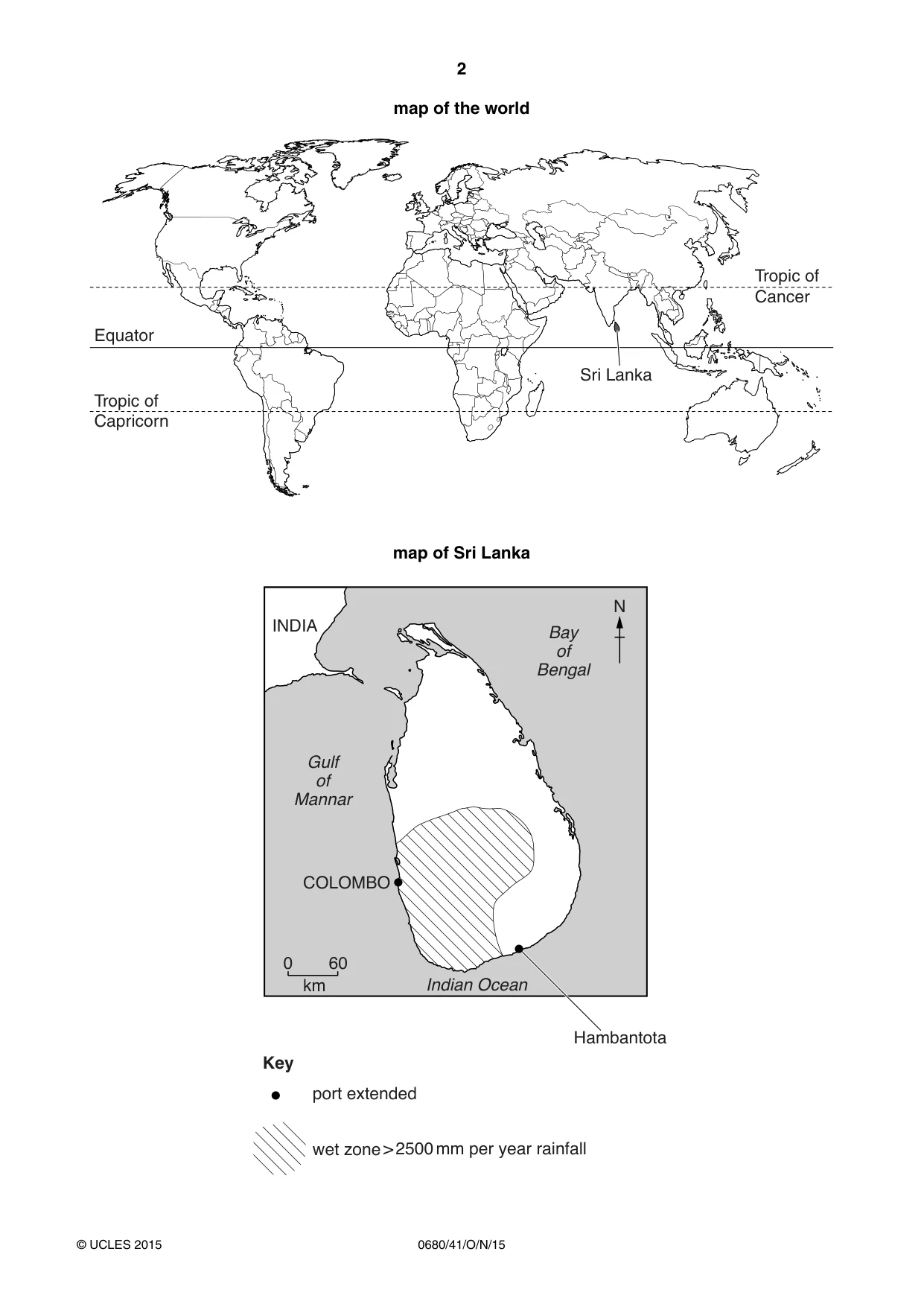 Cambridge IGCSE Environmental Management 0680 2015 Oct/Nov Paper 4 · Variant 1 question paper, page 2 of 16