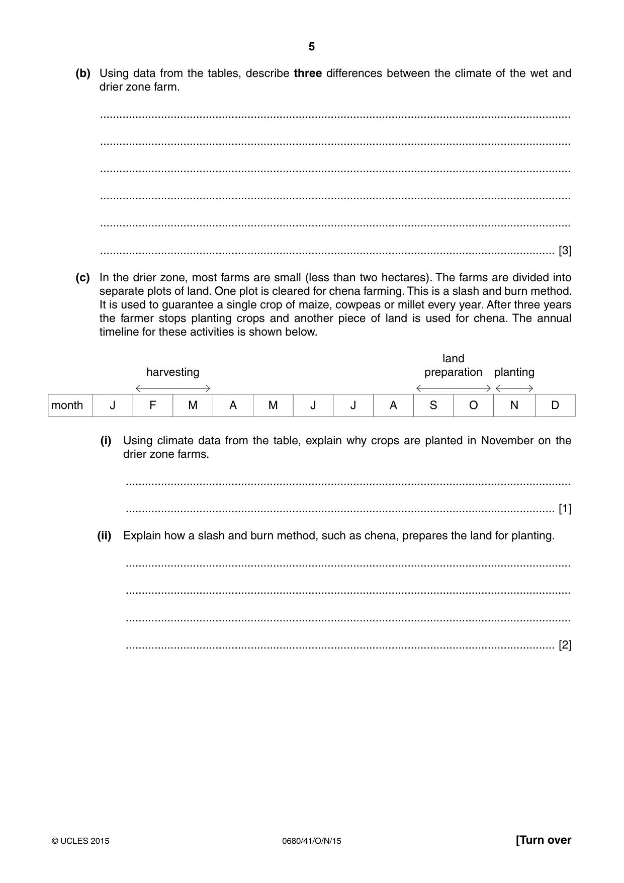 Cambridge IGCSE Environmental Management 0680 2015 Oct/Nov Paper 4 · Variant 1 question paper, page 5 of 16
