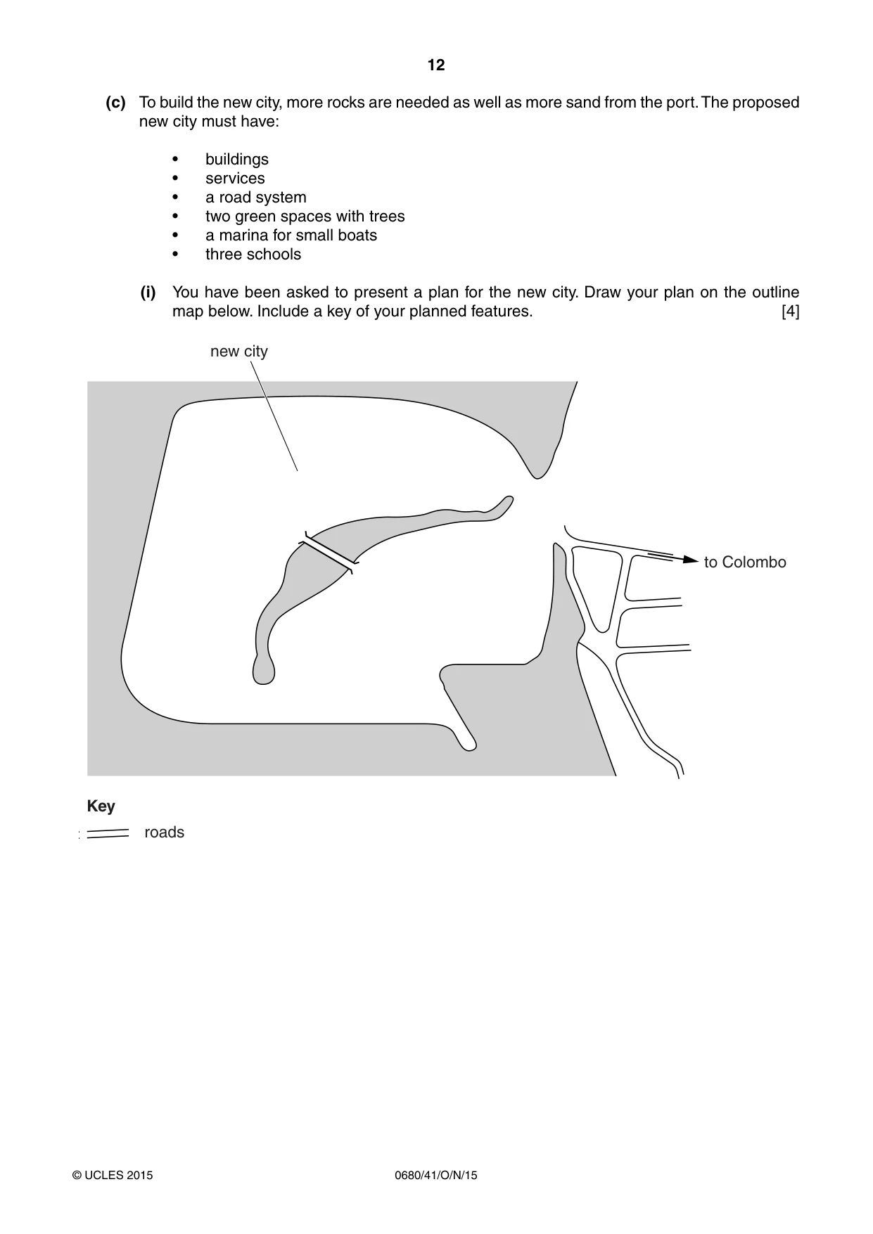 Cambridge IGCSE Environmental Management 0680 2015 Oct/Nov Paper 4 · Variant 1 question paper, page 12 of 16