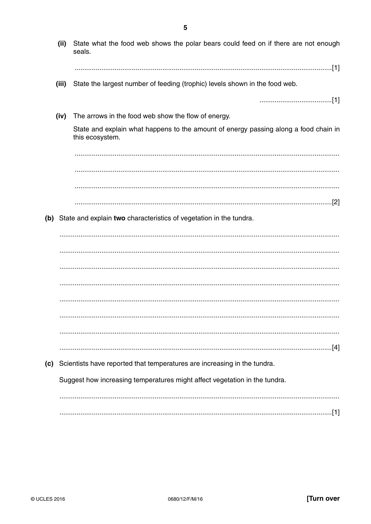 Cambridge IGCSE Environmental Management 0680 2016 Feb/March Paper 1 · Variant 2 question paper, page 5 of 16