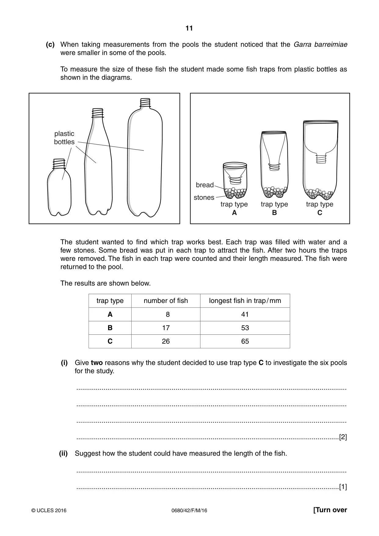 Cambridge IGCSE Environmental Management 0680 2016 Feb/March Paper 4 · Variant 2 question paper, page 11 of 16
