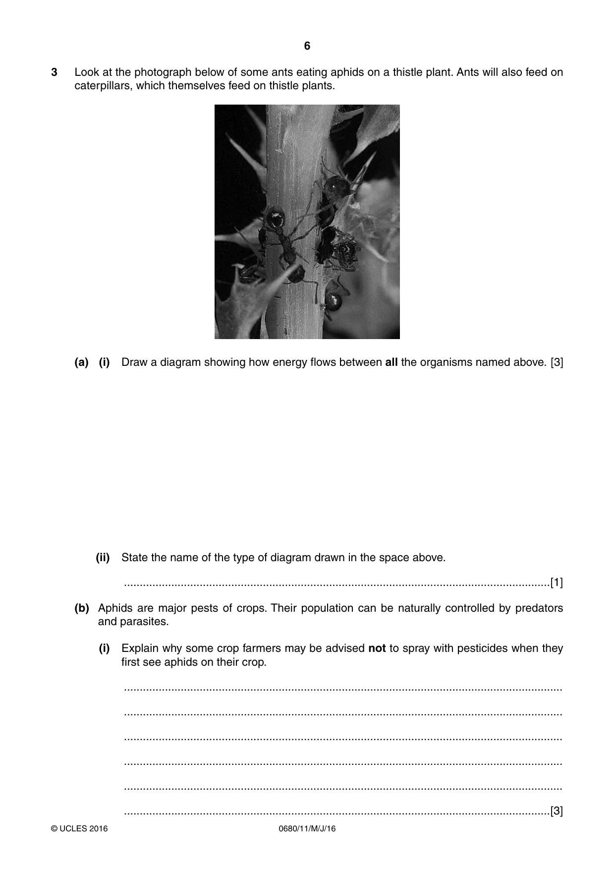 Cambridge IGCSE Environmental Management 0680 2016 May/June Paper 1 · Variant 1 question paper, page 6 of 16