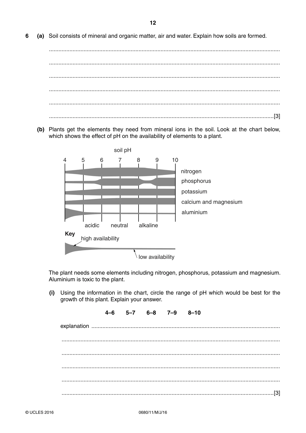 Cambridge IGCSE Environmental Management 0680 2016 May/June Paper 1 · Variant 1 question paper, page 12 of 16