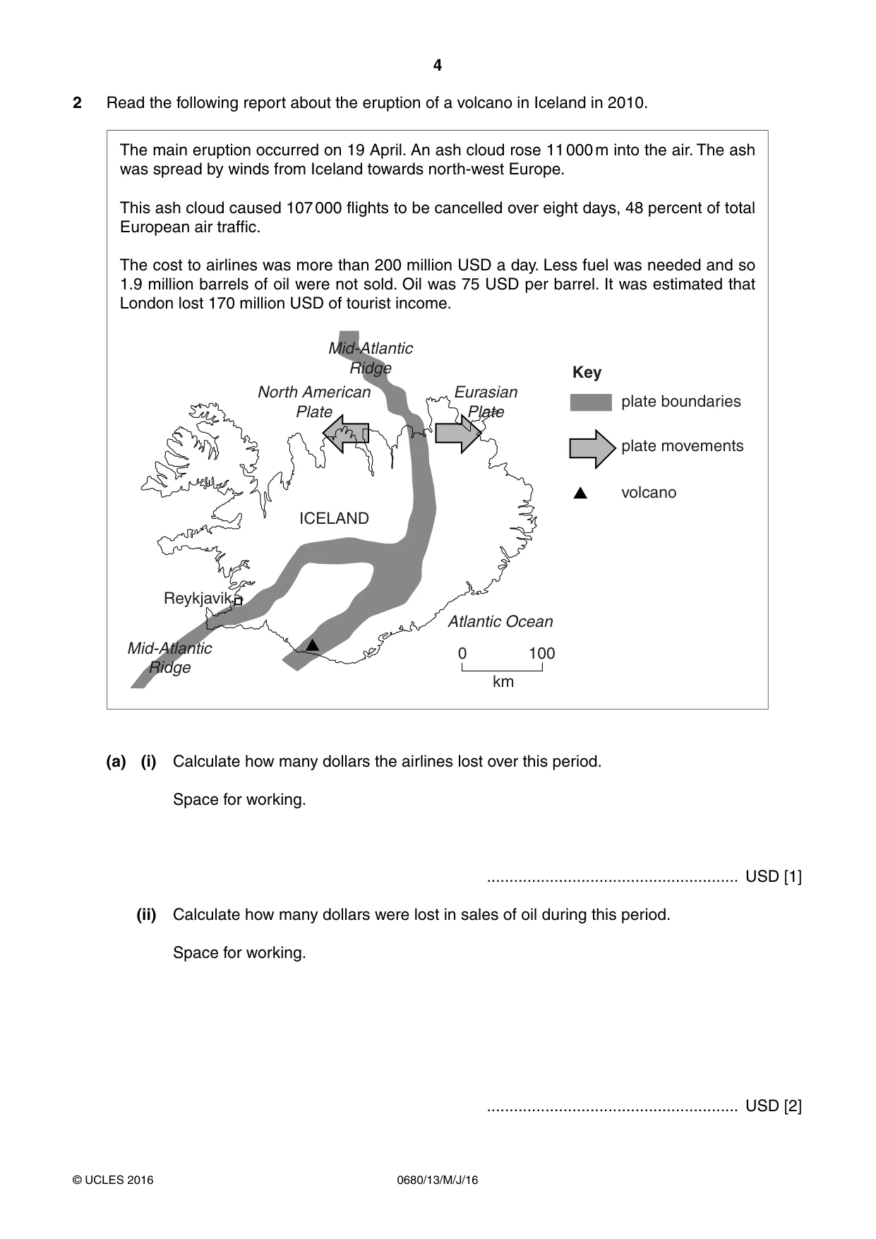 Cambridge IGCSE Environmental Management 0680 2016 May/June Paper 1 · Variant 3 question paper, page 4 of 16