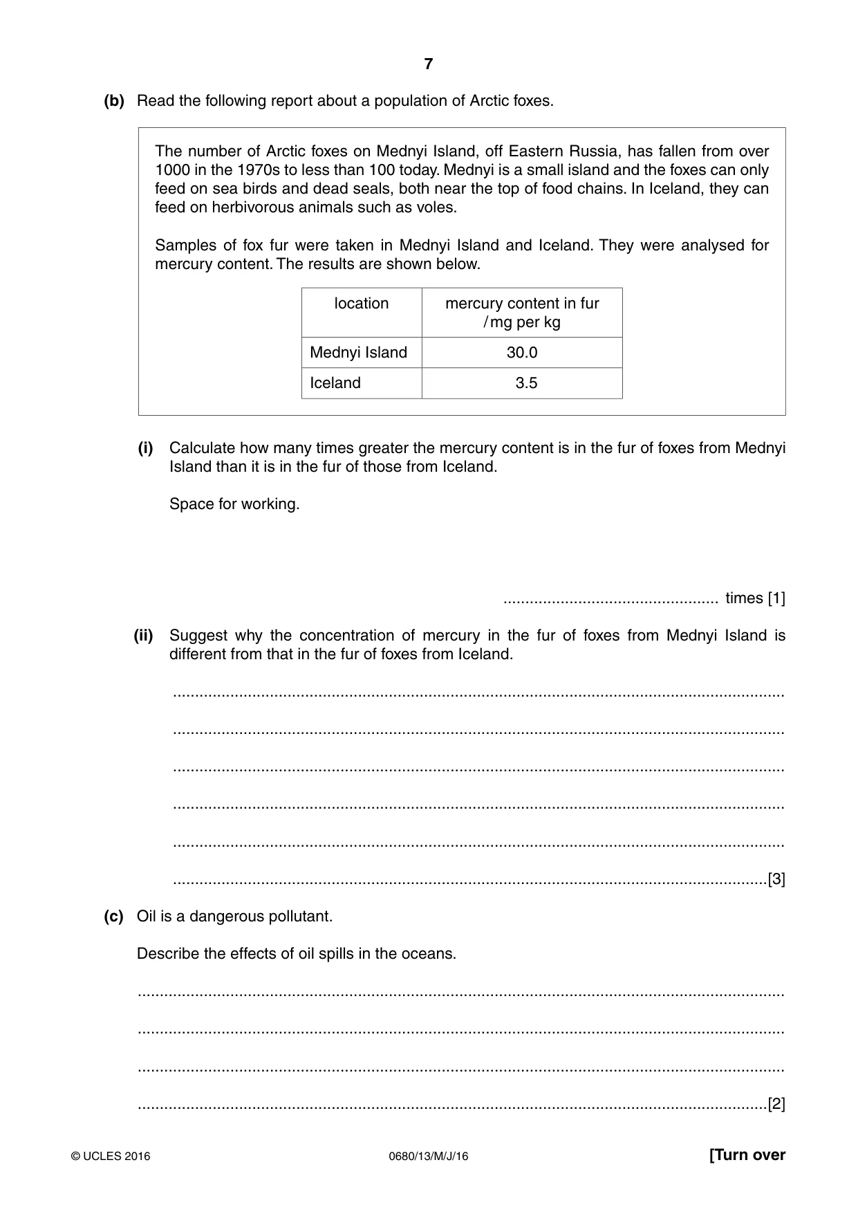 Cambridge IGCSE Environmental Management 0680 2016 May/June Paper 1 · Variant 3 question paper, page 7 of 16