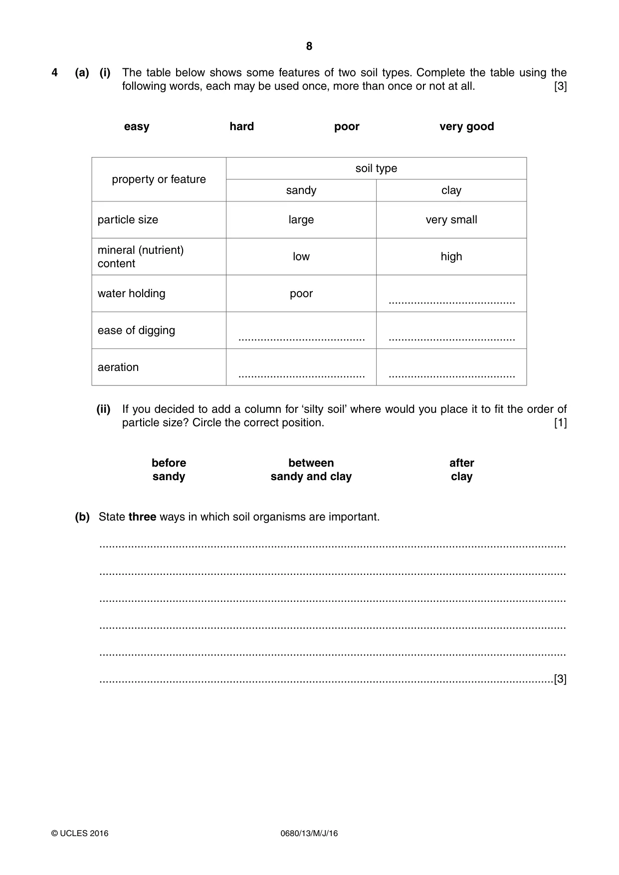 Cambridge IGCSE Environmental Management 0680 2016 May/June Paper 1 · Variant 3 question paper, page 8 of 16