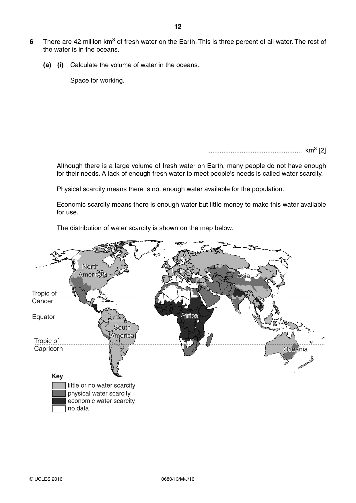 Cambridge IGCSE Environmental Management 0680 2016 May/June Paper 1 · Variant 3 question paper, page 12 of 16