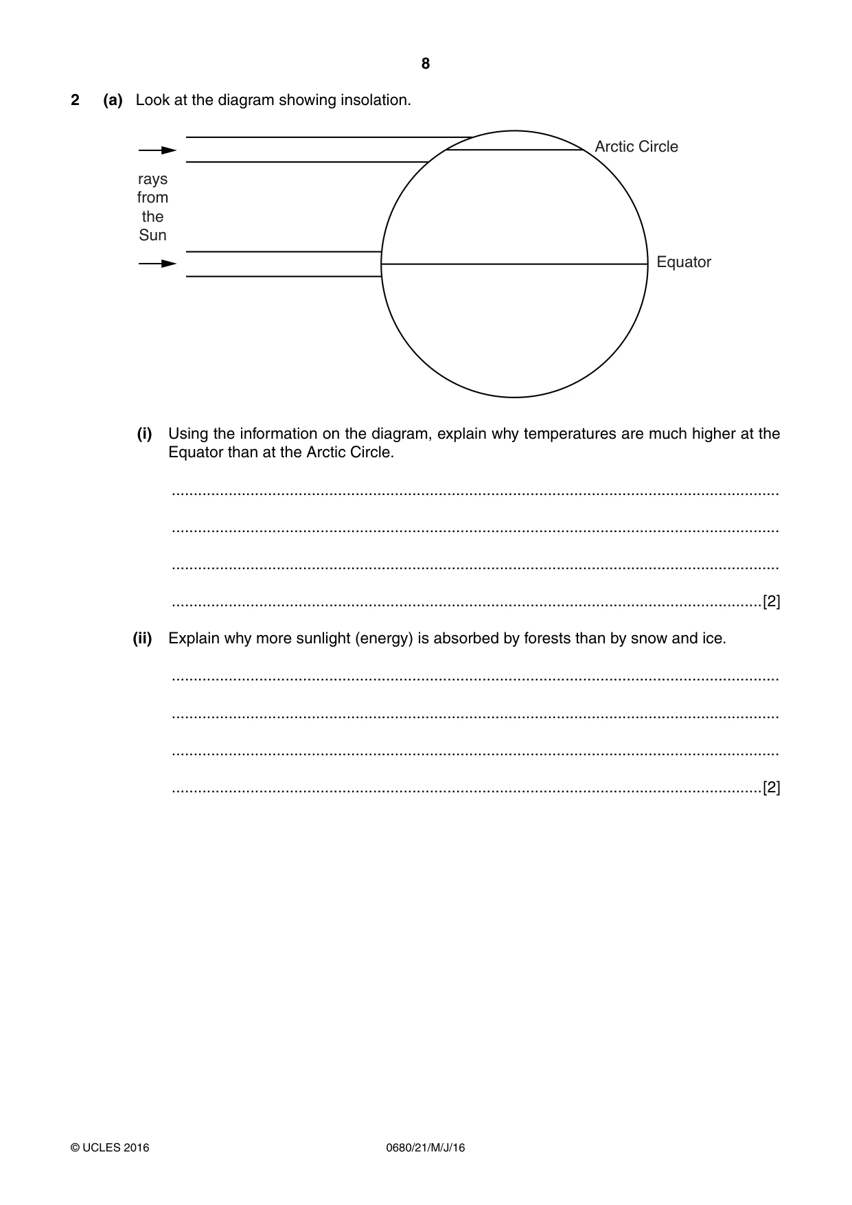 Cambridge IGCSE Environmental Management 0680 2016 May/June Paper 2 · Variant 1 question paper, page 8 of 16