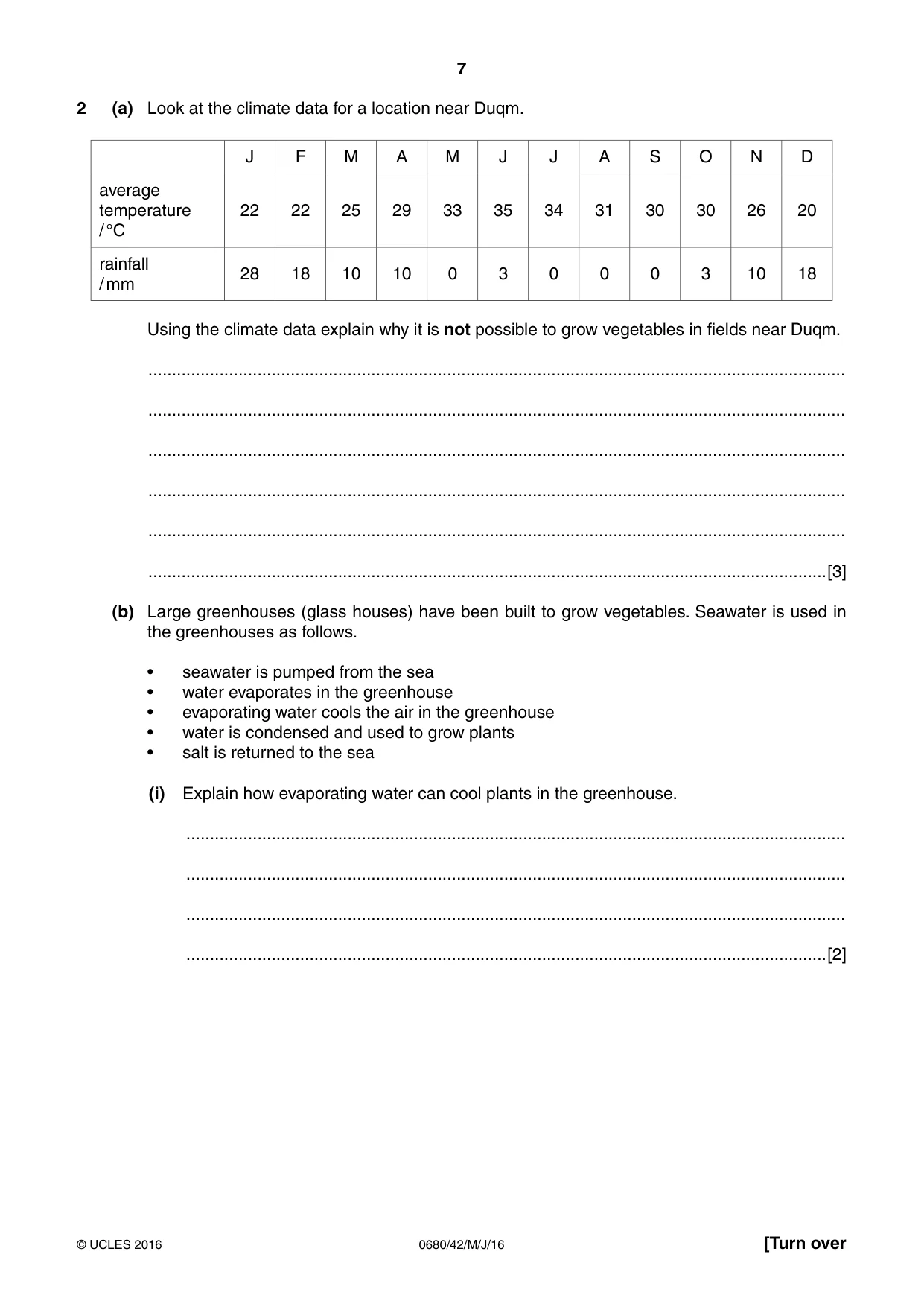 Cambridge IGCSE Environmental Management 0680 2016 May/June Paper 4 · Variant 2 question paper, page 7 of 16