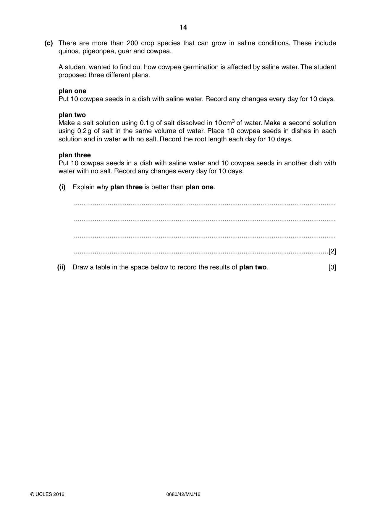 Cambridge IGCSE Environmental Management 0680 2016 May/June Paper 4 · Variant 2 question paper, page 14 of 16