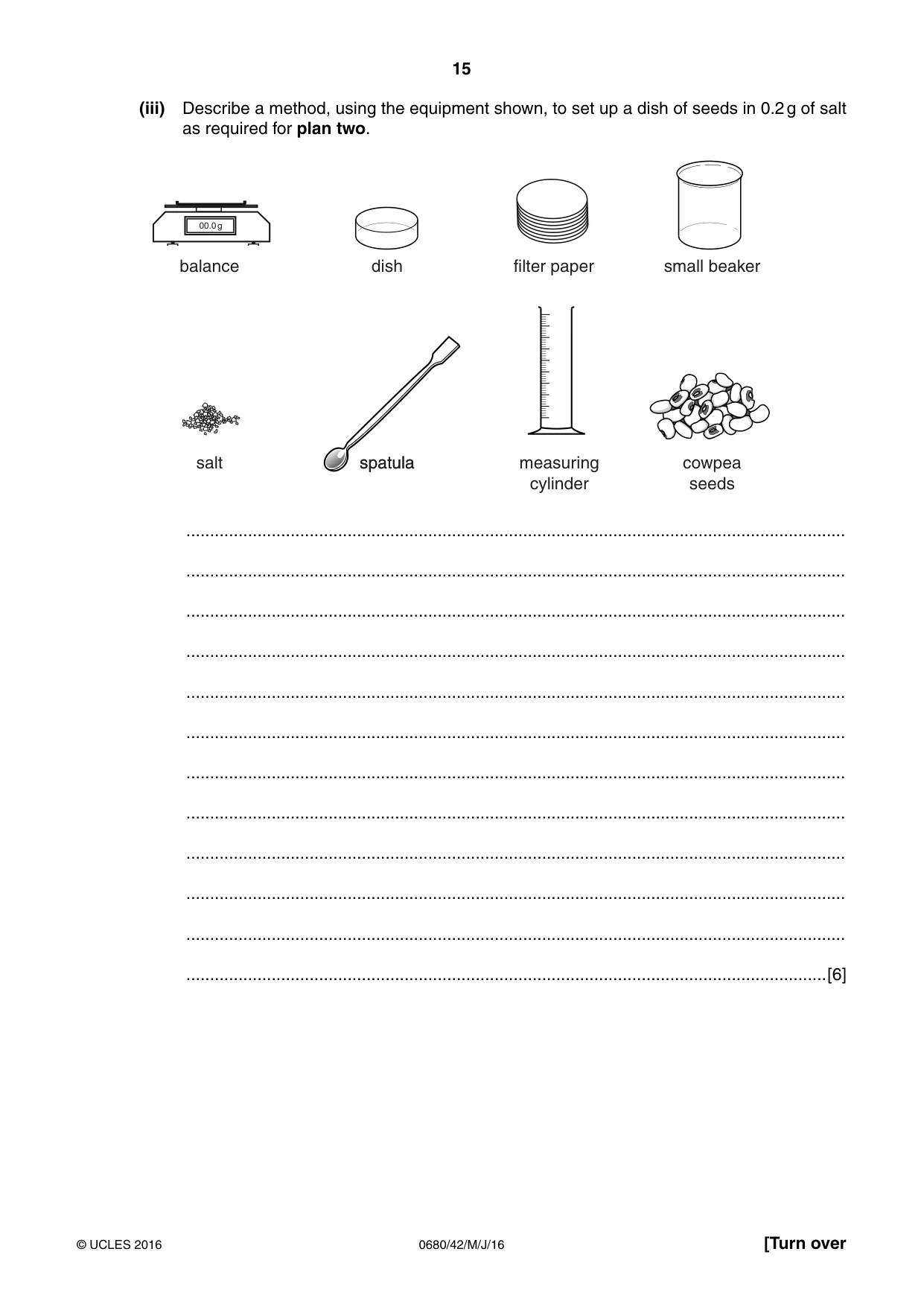 Cambridge IGCSE Environmental Management 0680 2016 May/June Paper 4 · Variant 2 question paper, page 15 of 16
