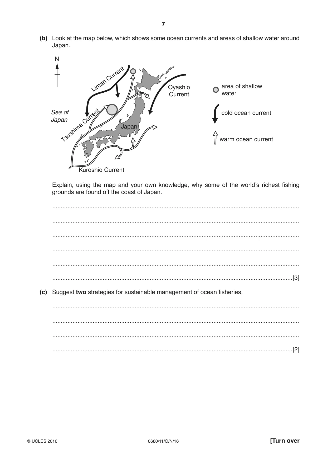 Cambridge IGCSE Environmental Management 0680 2016 Oct/Nov Paper 1 · Variant 1 question paper, page 7 of 16