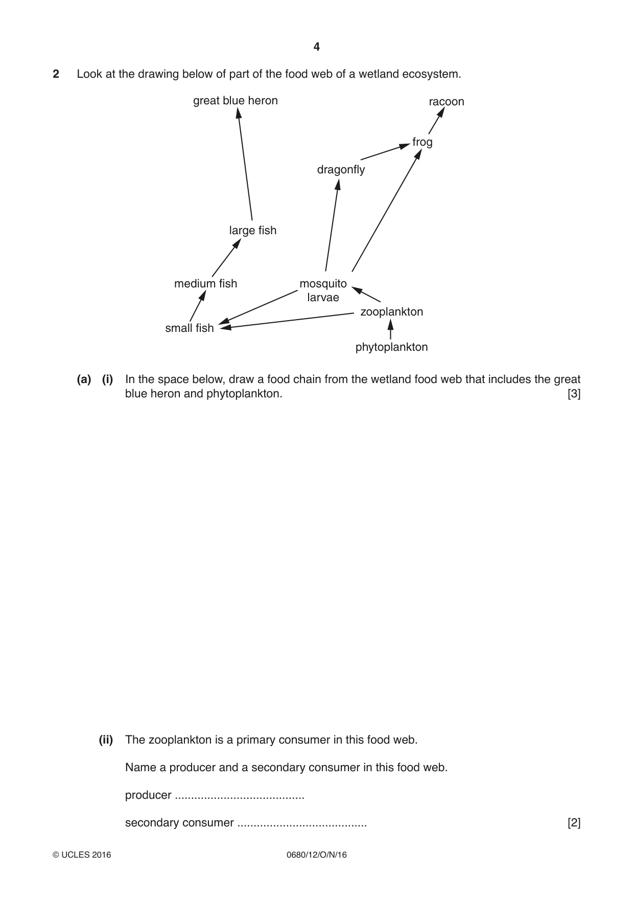 Cambridge IGCSE Environmental Management 0680 2016 Oct/Nov Paper 1 · Variant 2 question paper, page 4 of 16