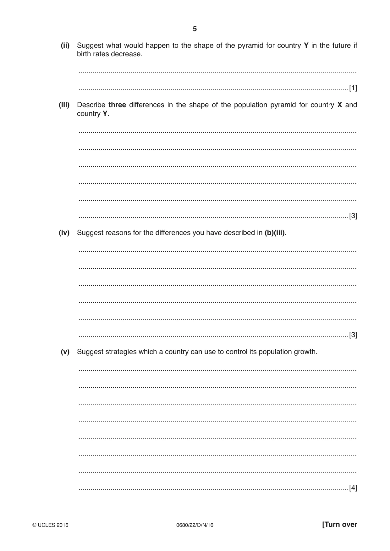Cambridge IGCSE Environmental Management 0680 2016 Oct/Nov Paper 2 · Variant 2 question paper, page 5 of 16