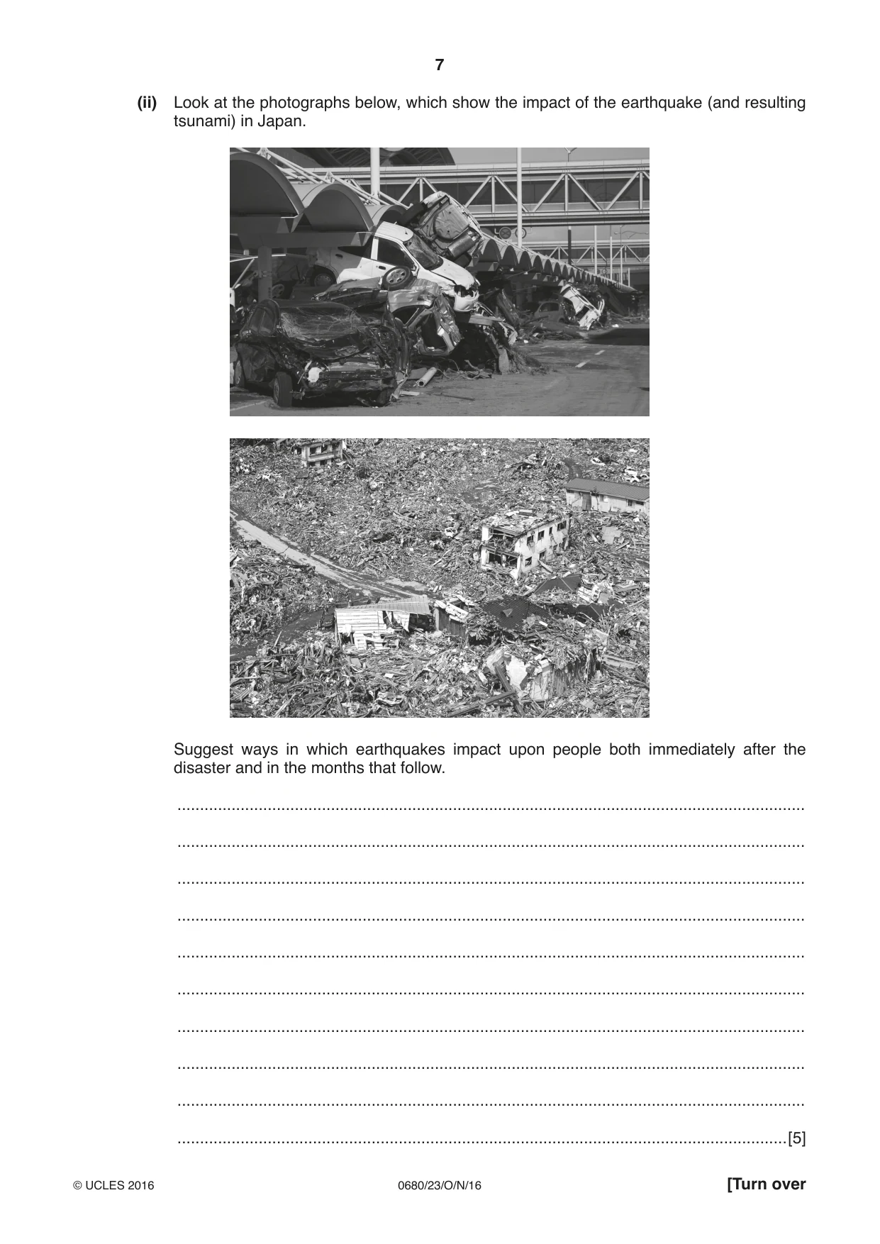 Cambridge IGCSE Environmental Management 0680 2016 Oct/Nov Paper 2 · Variant 3 question paper, page 7 of 16