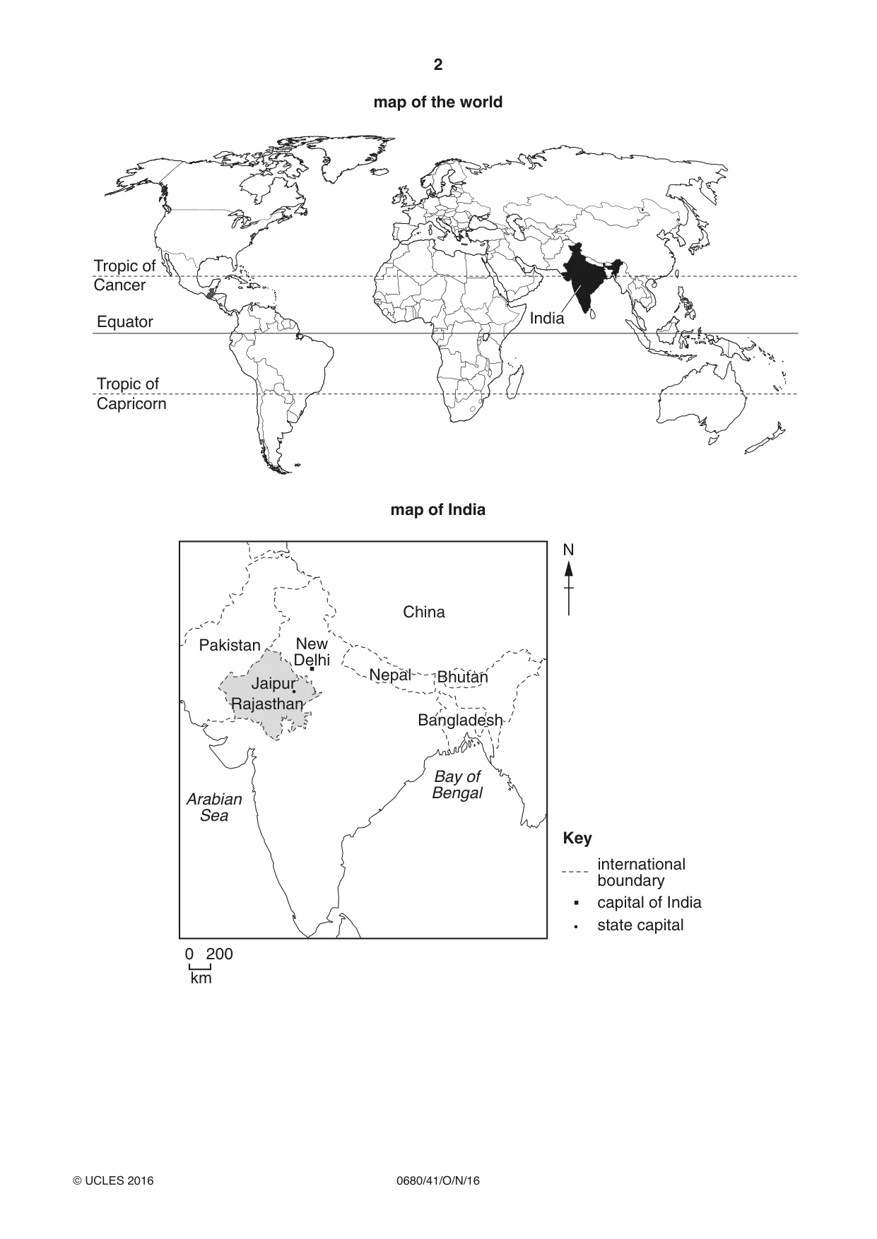 Cambridge IGCSE Environmental Management 0680 2016 Oct/Nov Paper 4 · Variant 1 question paper, page 2 of 16