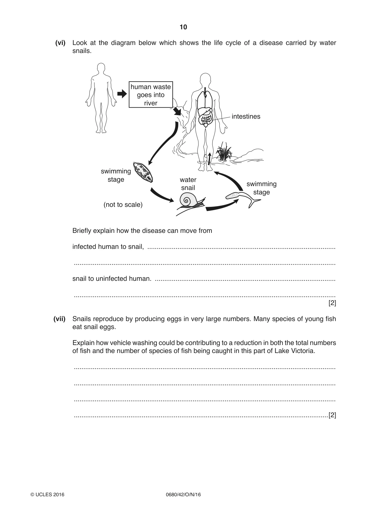 Cambridge IGCSE Environmental Management 0680 2016 Oct/Nov Paper 4 · Variant 2 question paper, page 10 of 16