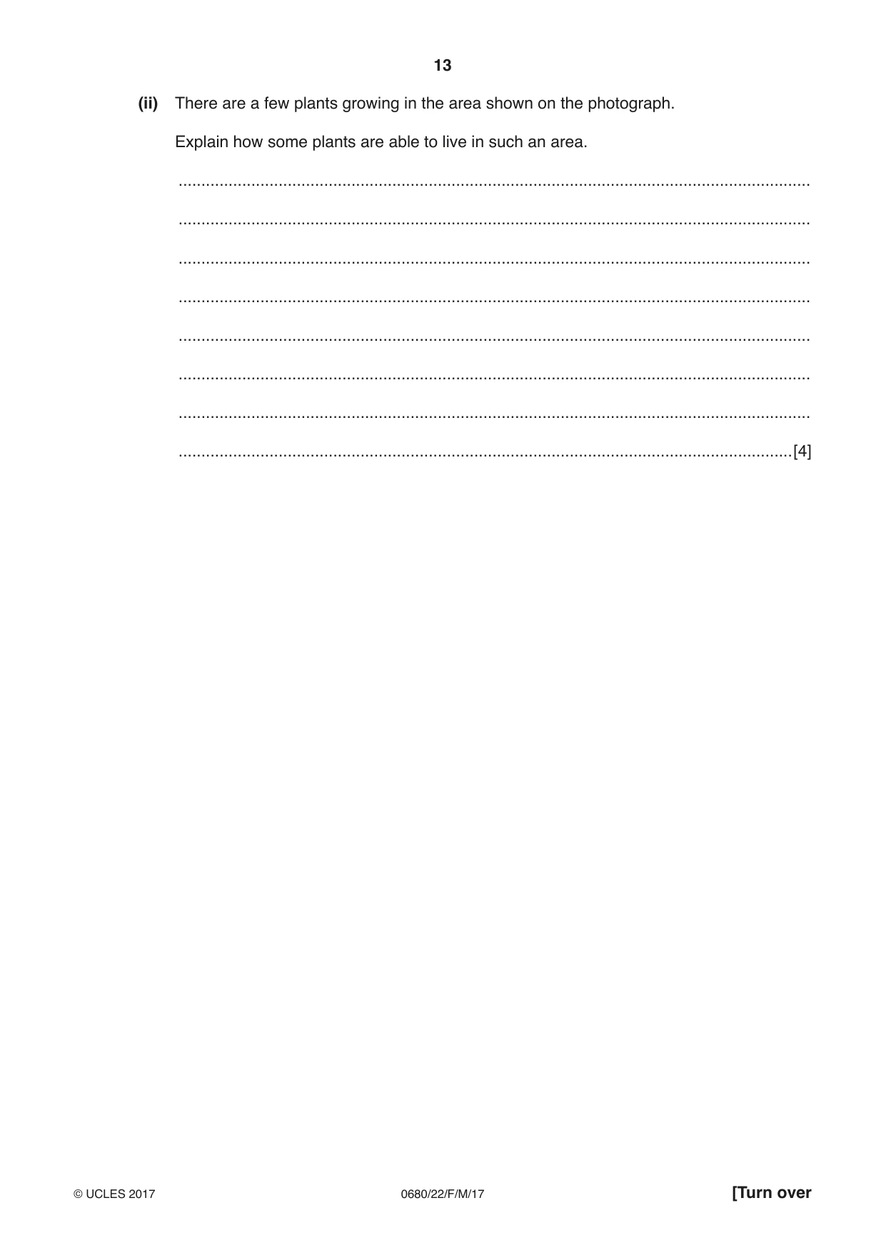 Cambridge IGCSE Environmental Management 0680 2017 Feb/March Paper 2 · Variant 2 question paper, page 13 of 16