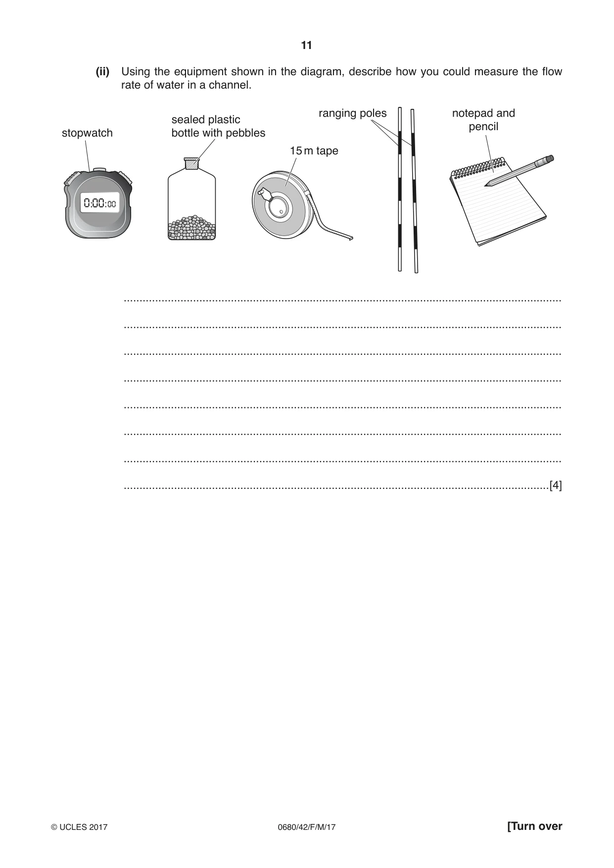 Cambridge IGCSE Environmental Management 0680 2017 Feb/March Paper 4 · Variant 2 question paper, page 11 of 16