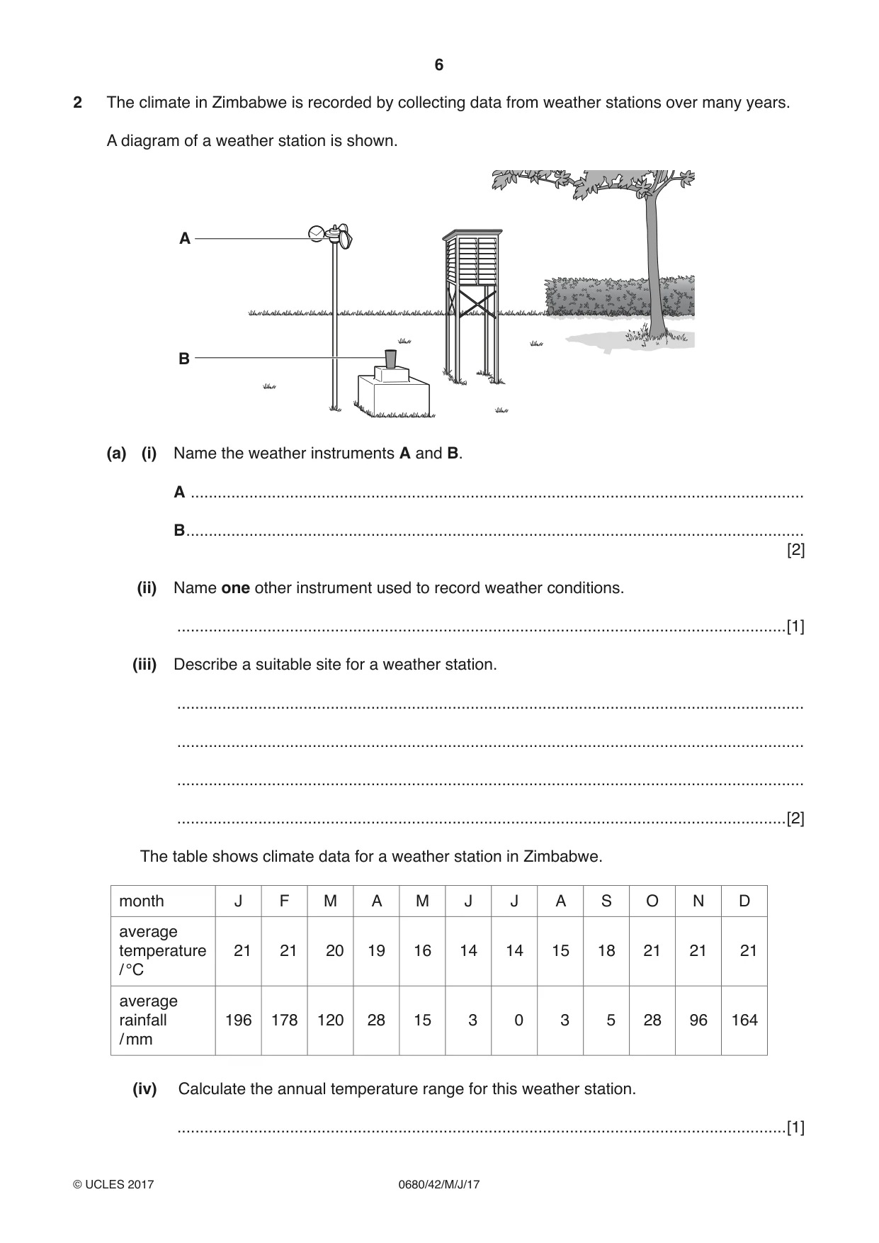 Cambridge IGCSE Environmental Management 0680 2017 May/June Paper 4 · Variant 2 question paper, page 6 of 20