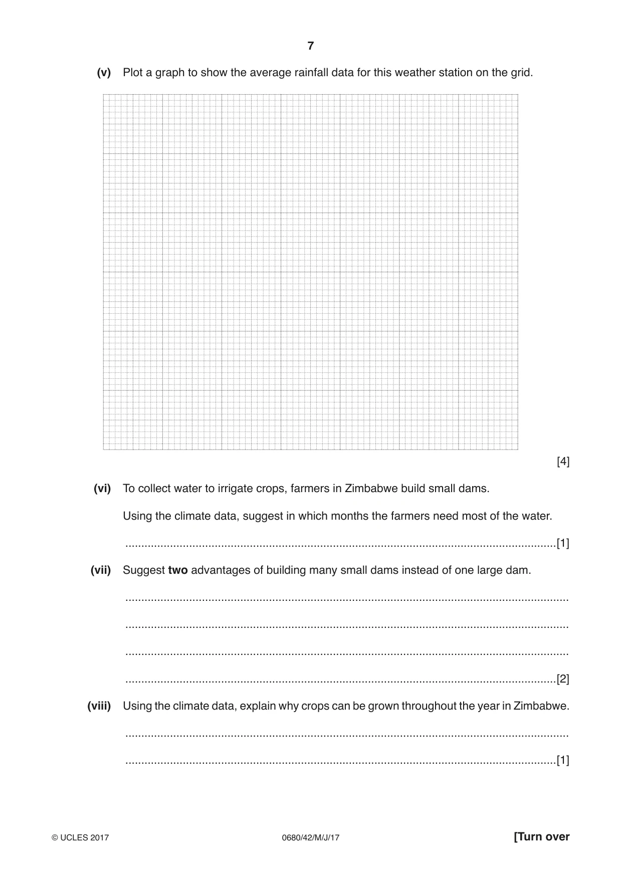 Cambridge IGCSE Environmental Management 0680 2017 May/June Paper 4 · Variant 2 question paper, page 7 of 20