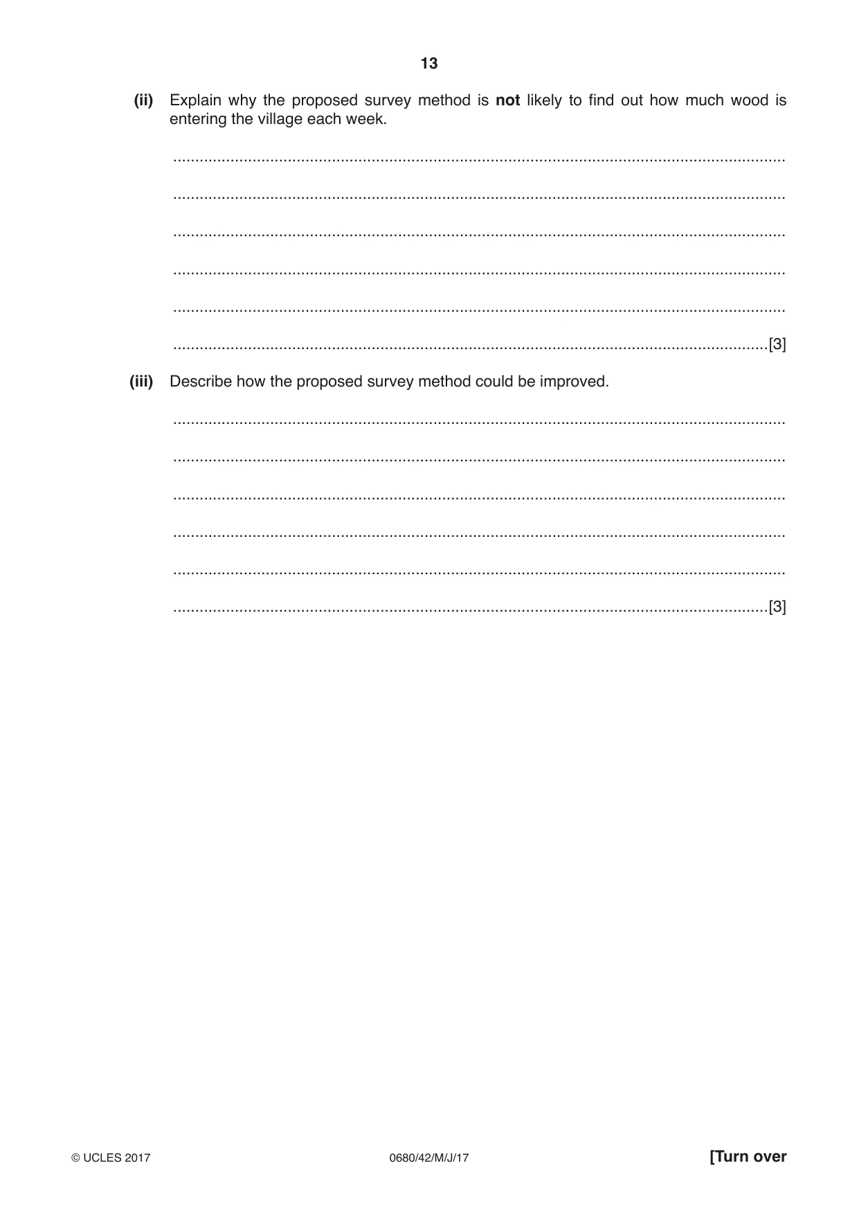 Cambridge IGCSE Environmental Management 0680 2017 May/June Paper 4 · Variant 2 question paper, page 13 of 20