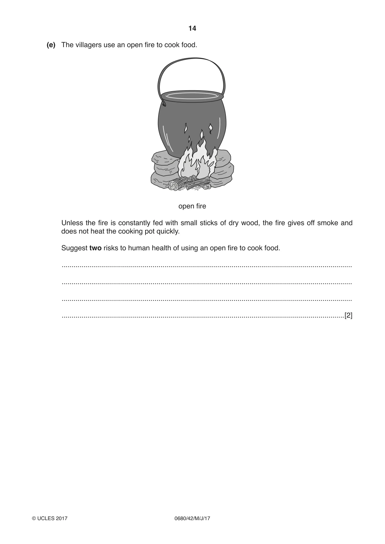 Cambridge IGCSE Environmental Management 0680 2017 May/June Paper 4 · Variant 2 question paper, page 14 of 20