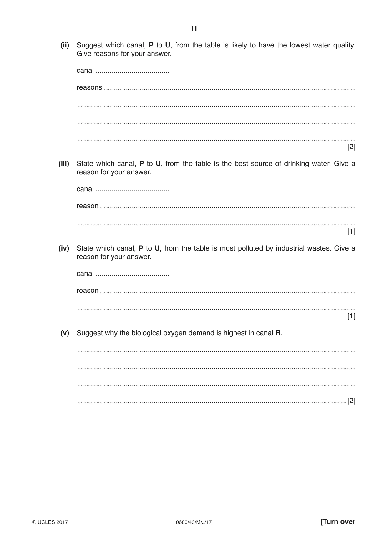 Cambridge IGCSE Environmental Management 0680 2017 May/June Paper 4 · Variant 3 question paper, page 11 of 20