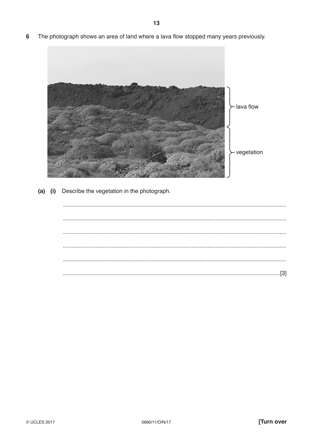 Cambridge IGCSE Environmental Management 0680 2017 Oct/Nov Paper 1 · Variant 1 question paper, page 13 of 16