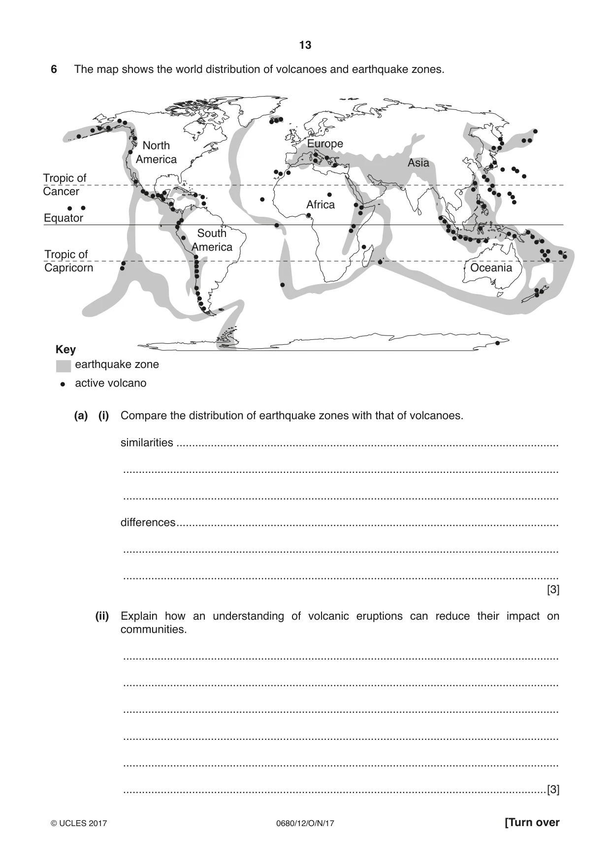 Cambridge IGCSE Environmental Management 0680 2017 Oct/Nov Paper 1 · Variant 2 question paper, page 13 of 16