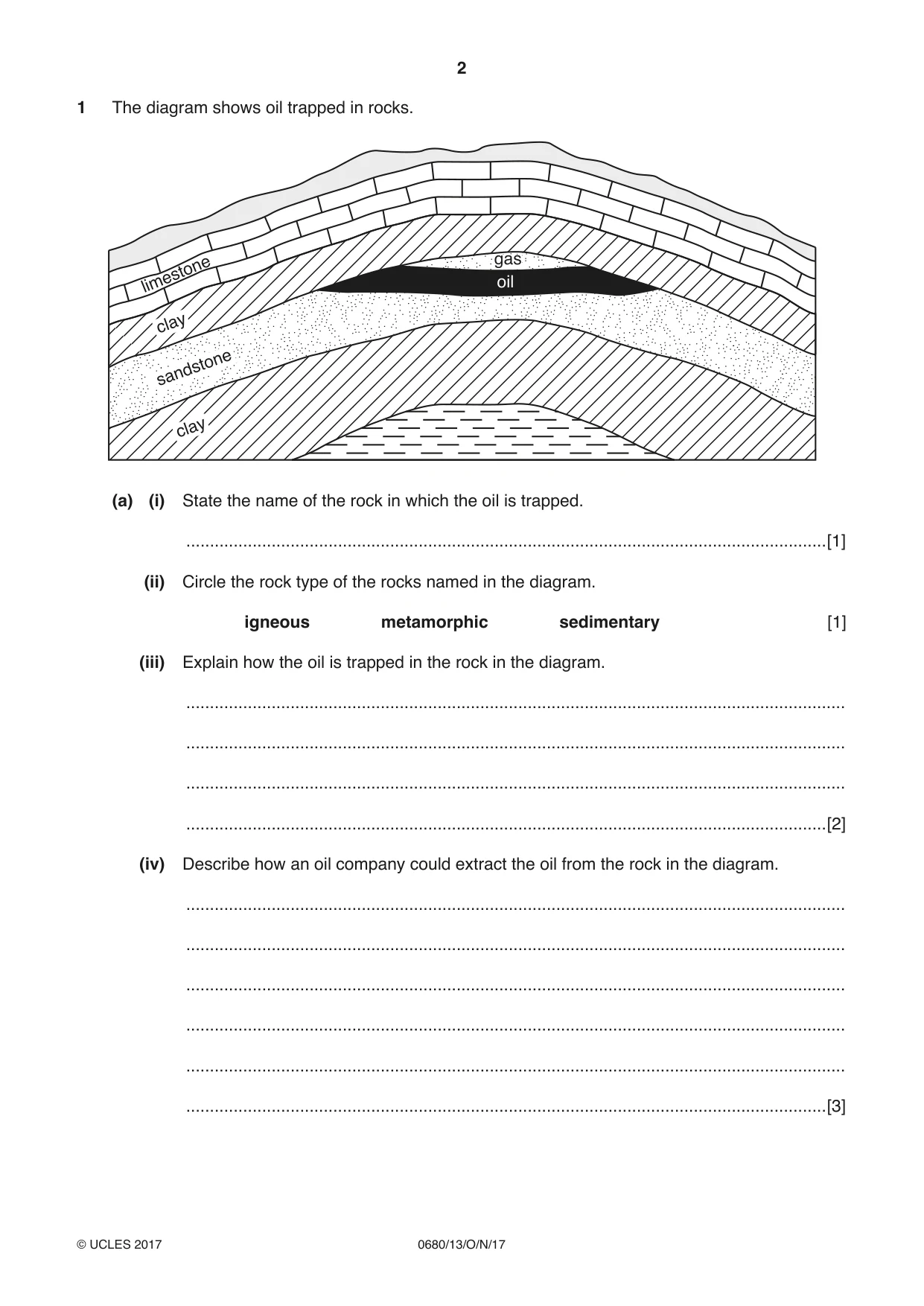 Cambridge IGCSE Environmental Management 0680 2017 Oct/Nov Paper 1 · Variant 3 question paper, page 2 of 16
