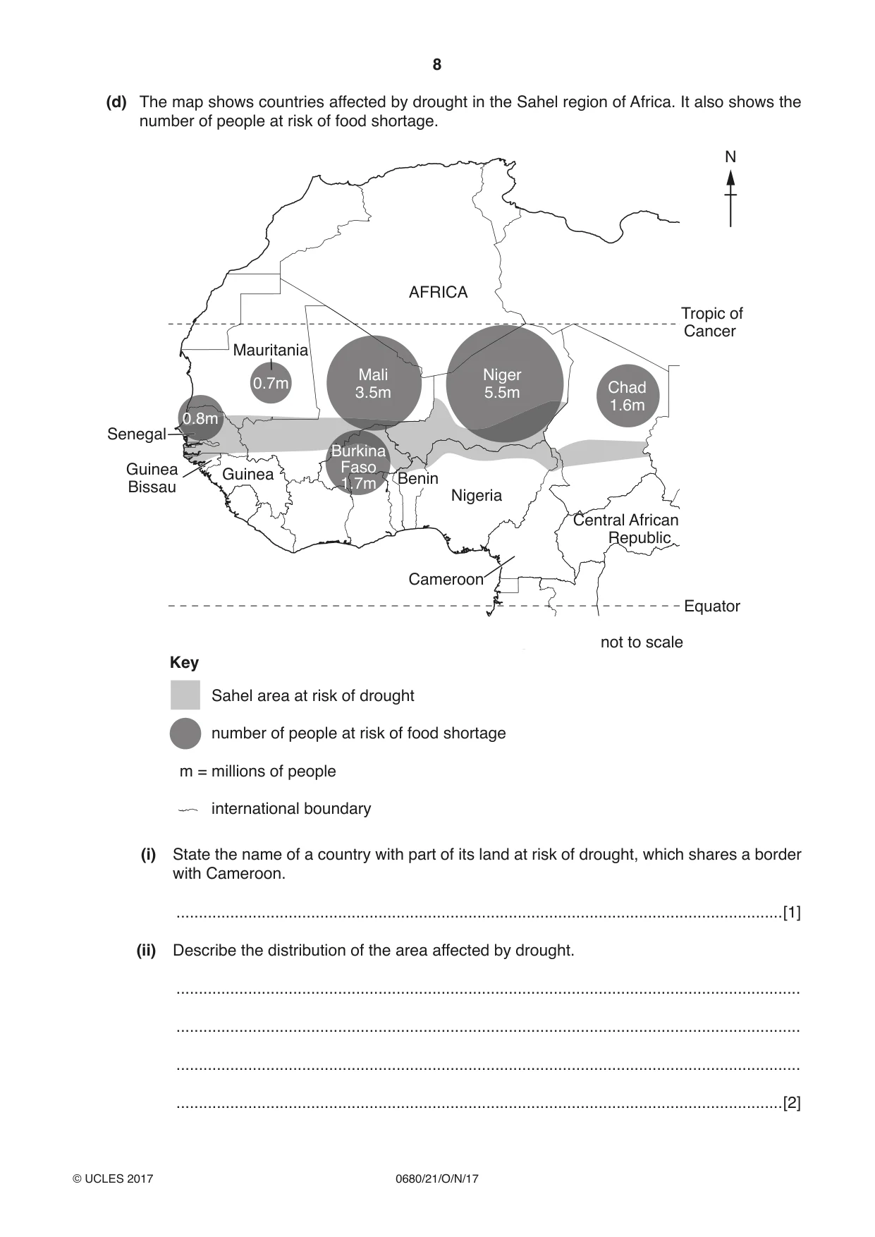 Cambridge IGCSE Environmental Management 0680 2017 Oct/Nov Paper 2 · Variant 1 question paper, page 8 of 16