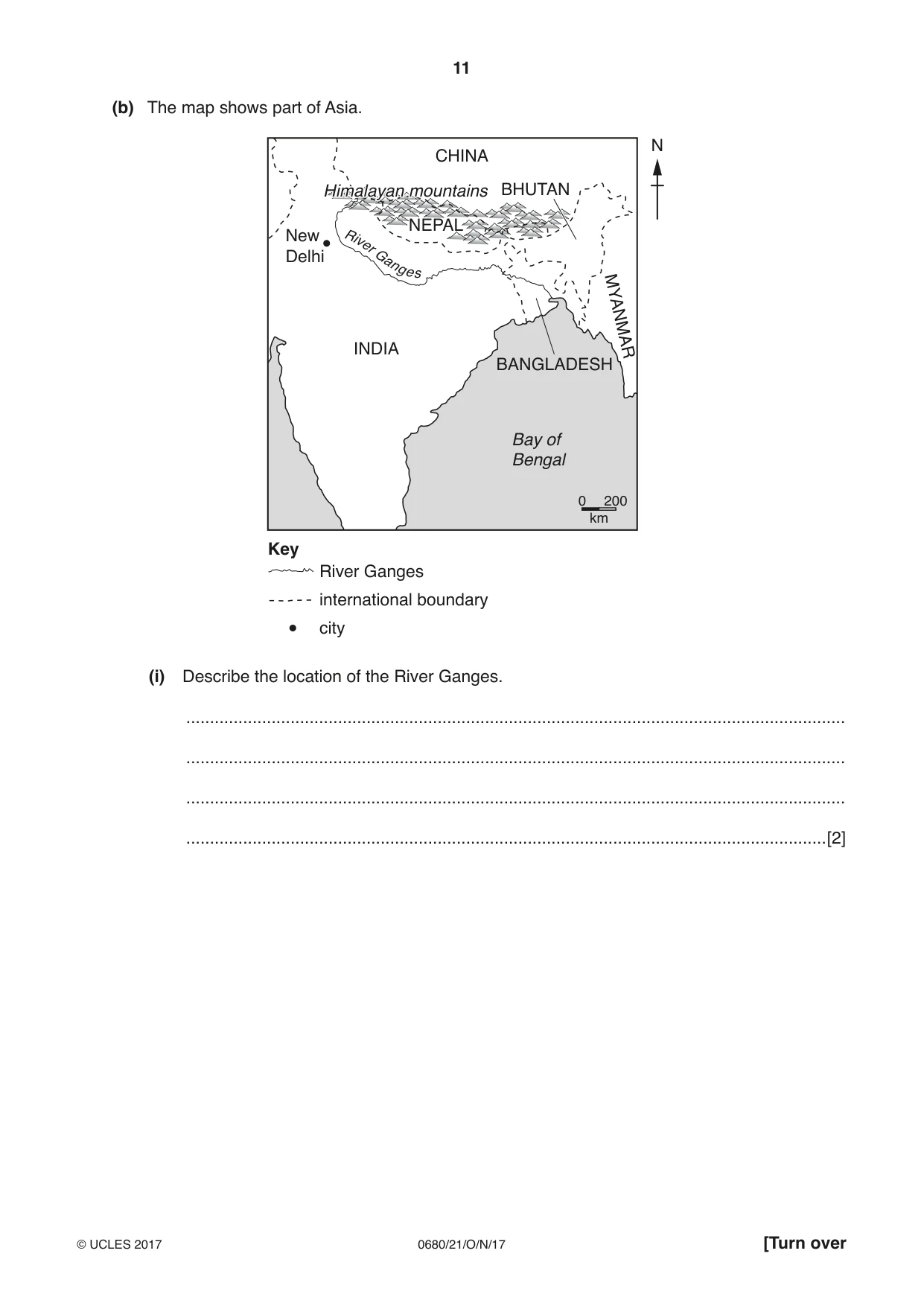 Cambridge IGCSE Environmental Management 0680 2017 Oct/Nov Paper 2 · Variant 1 question paper, page 11 of 16