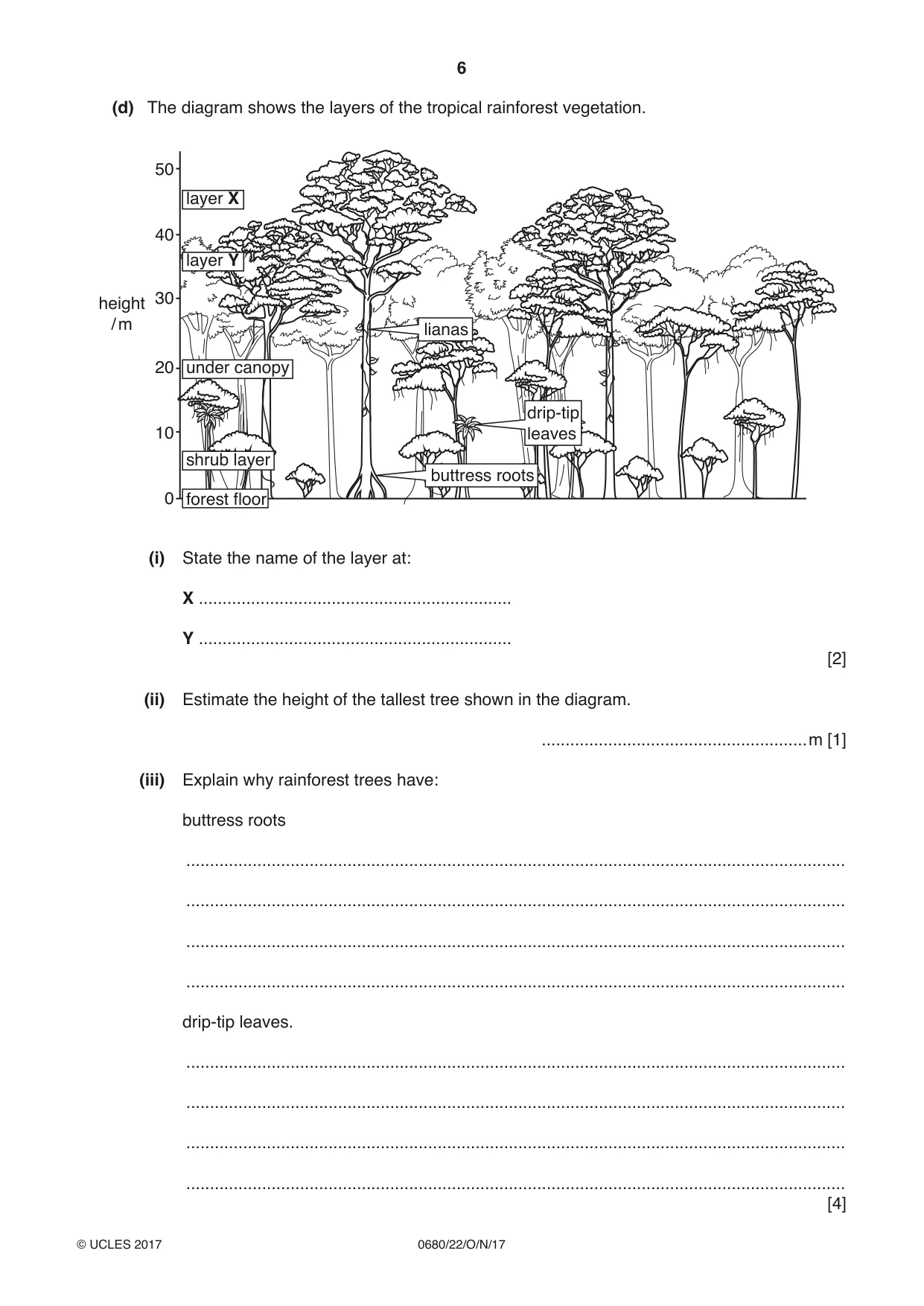Cambridge IGCSE Environmental Management 0680 2017 Oct/Nov Paper 2 · Variant 2 question paper, page 6 of 16