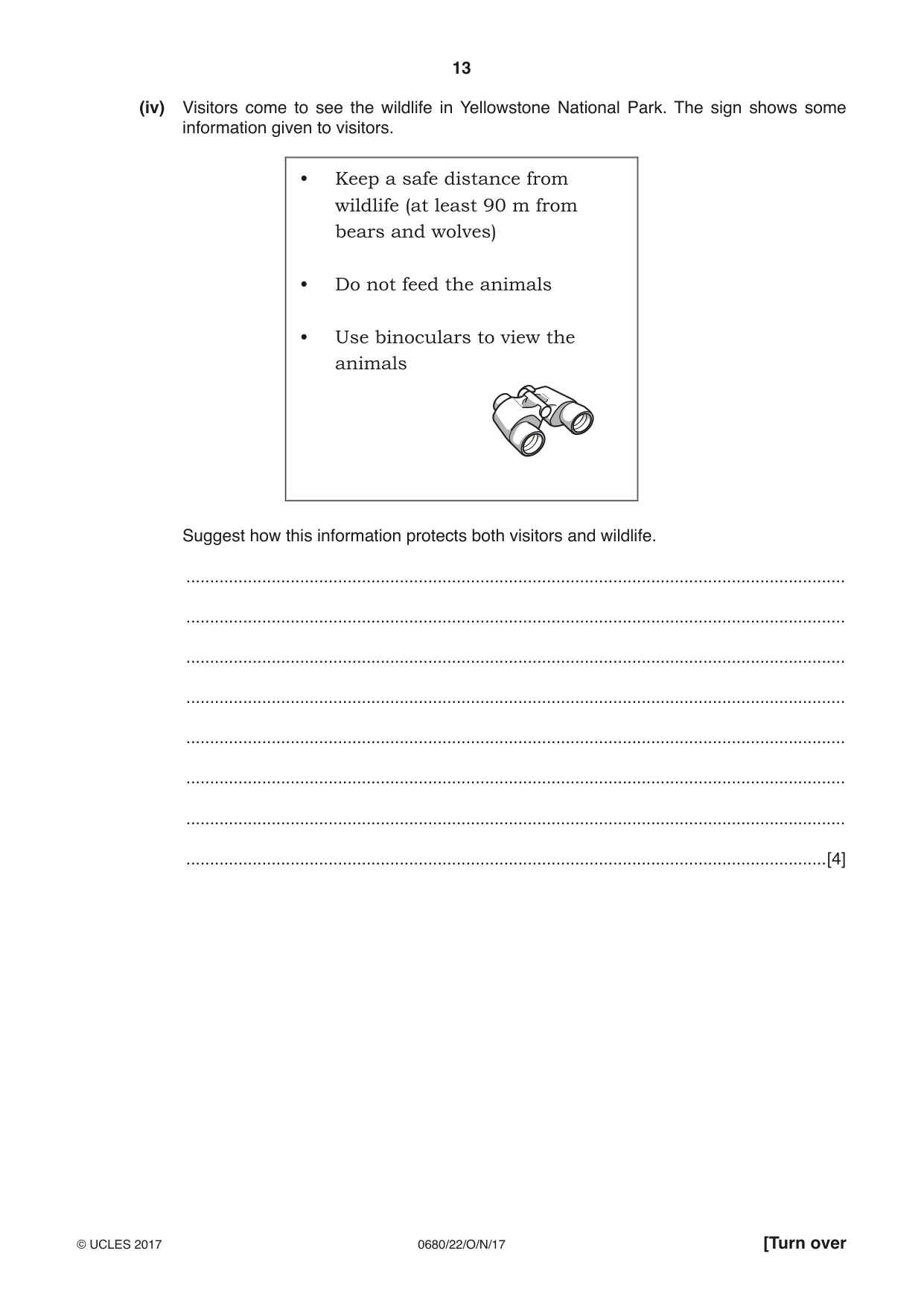 Cambridge IGCSE Environmental Management 0680 2017 Oct/Nov Paper 2 · Variant 2 question paper, page 13 of 16
