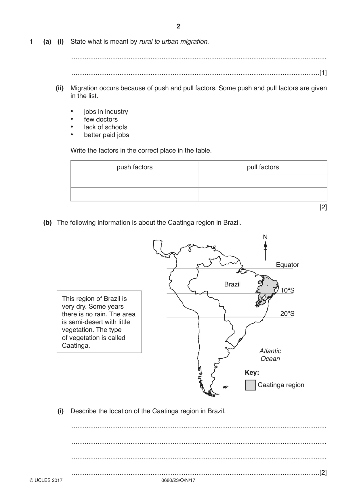 Cambridge IGCSE Environmental Management 0680 2017 Oct/Nov Paper 2 · Variant 3 question paper, page 2 of 16
