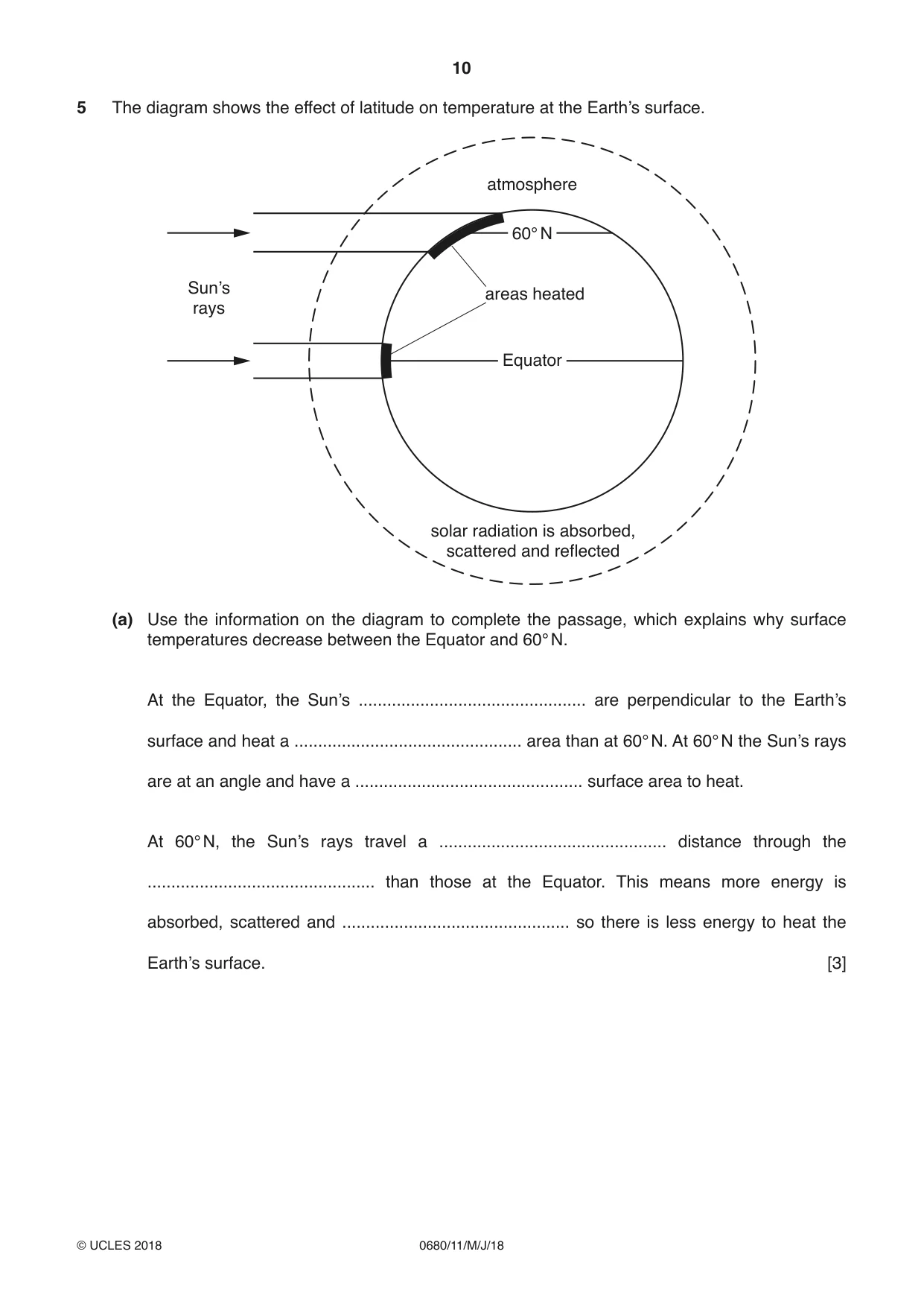 Cambridge IGCSE Environmental Management 0680 2018 May/June Paper 1 · Variant 1 question paper, page 10 of 16